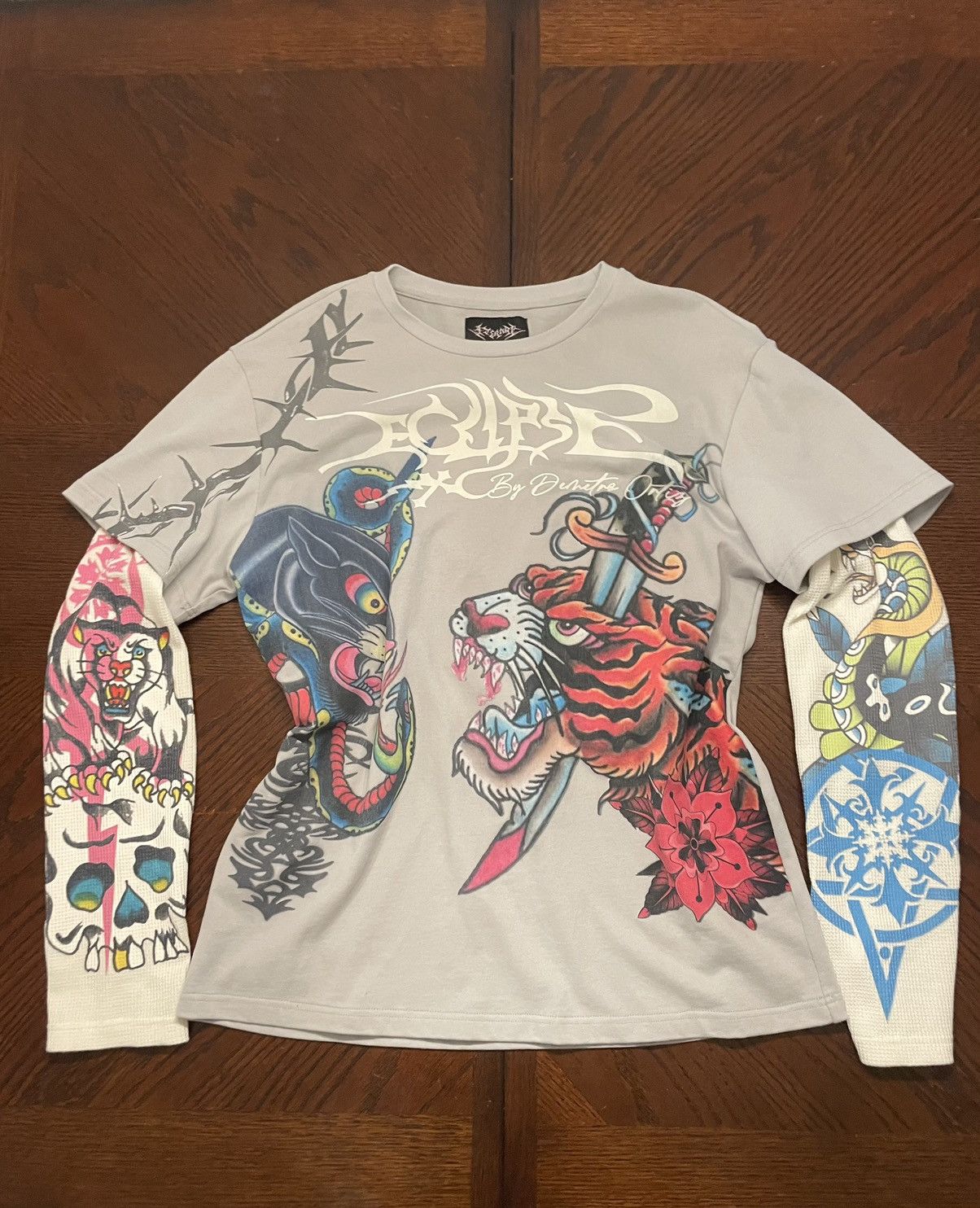 Ed Hardy × Eternal × Streetwear Eternal Artwear thermal longsleeve | Grailed
