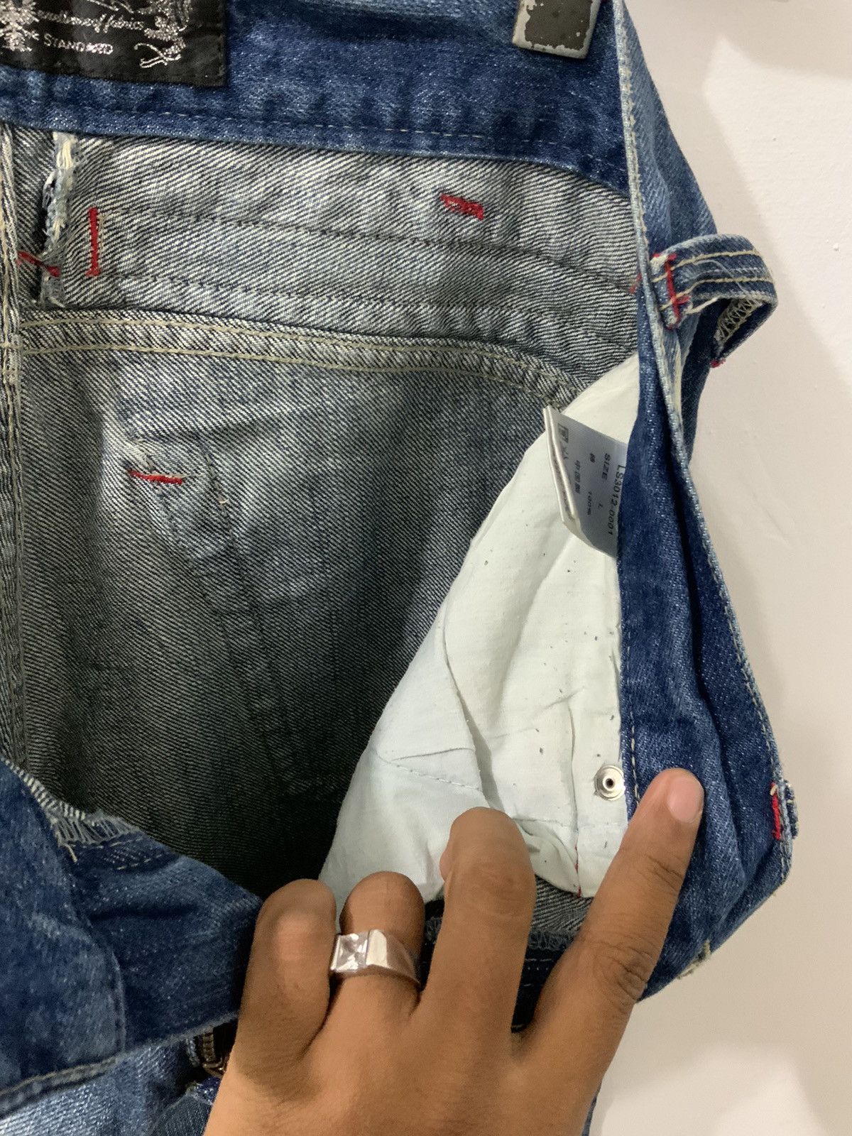 If Six Was Nine Lucky Store Patches Avant Garde Jeans Size US 30 / EU 46 - 22 Thumbnail