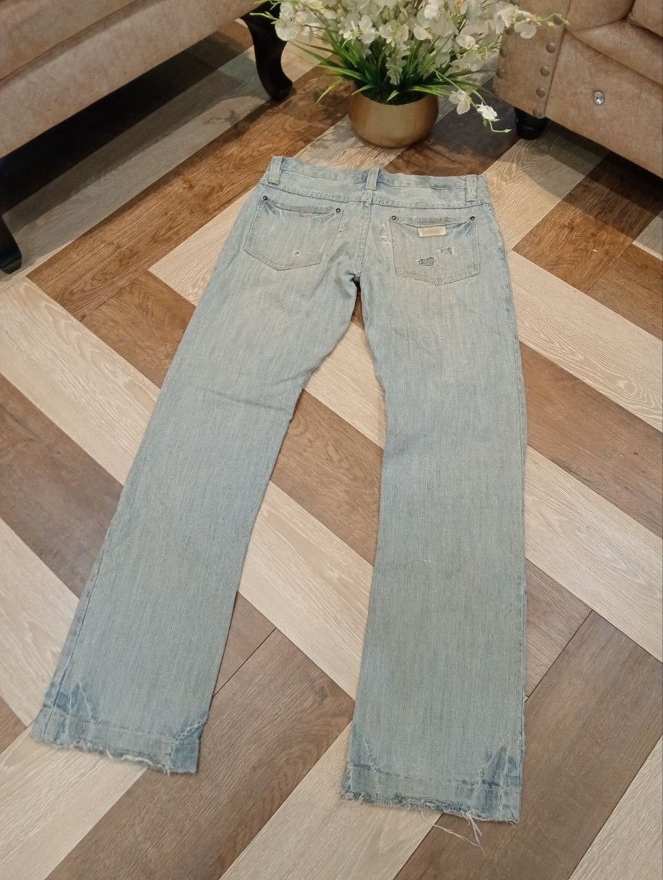 JUN MEN JAPANESE JUNMEN DISTRESSED JEANS - SIZE L Size US 34 / EU 50 - 13 Thumbnail
