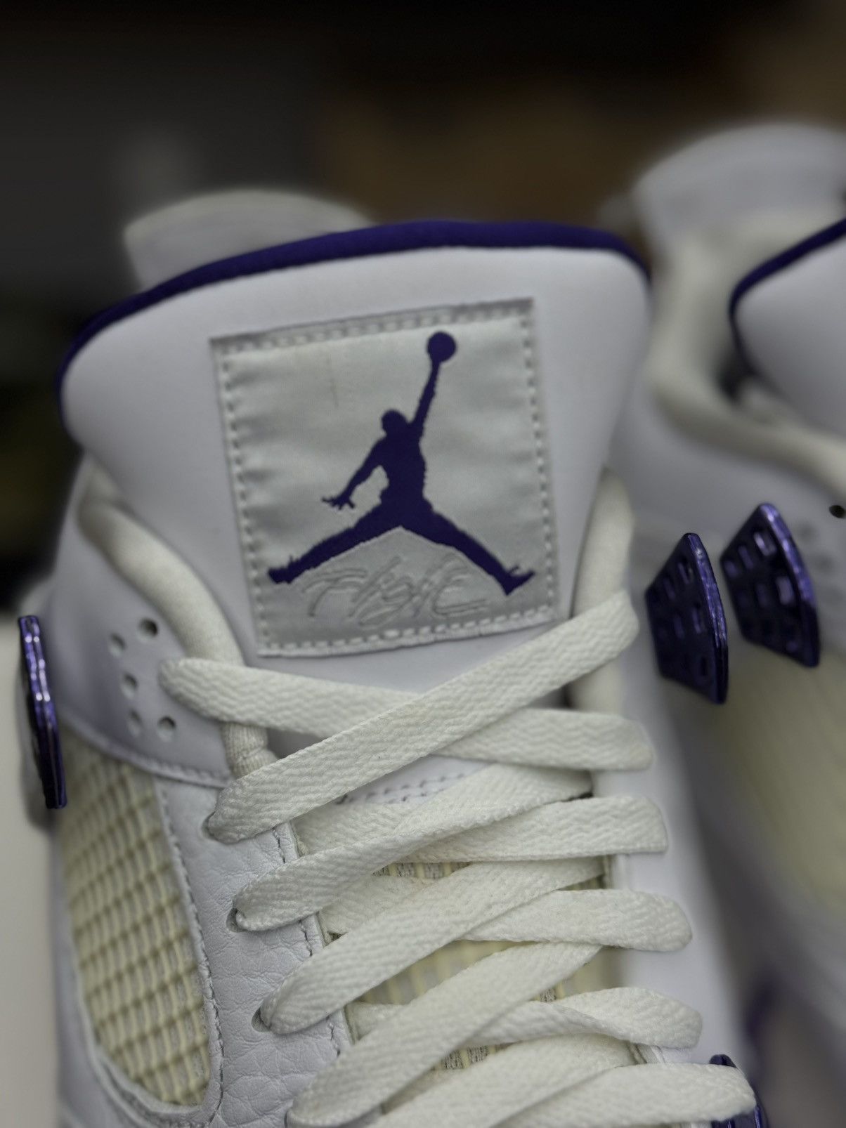 Jordan Brand Jordan 4 Metallic Purple Size 12 (CT8527-115) Size US 12 / EU 45 - 7 Thumbnail