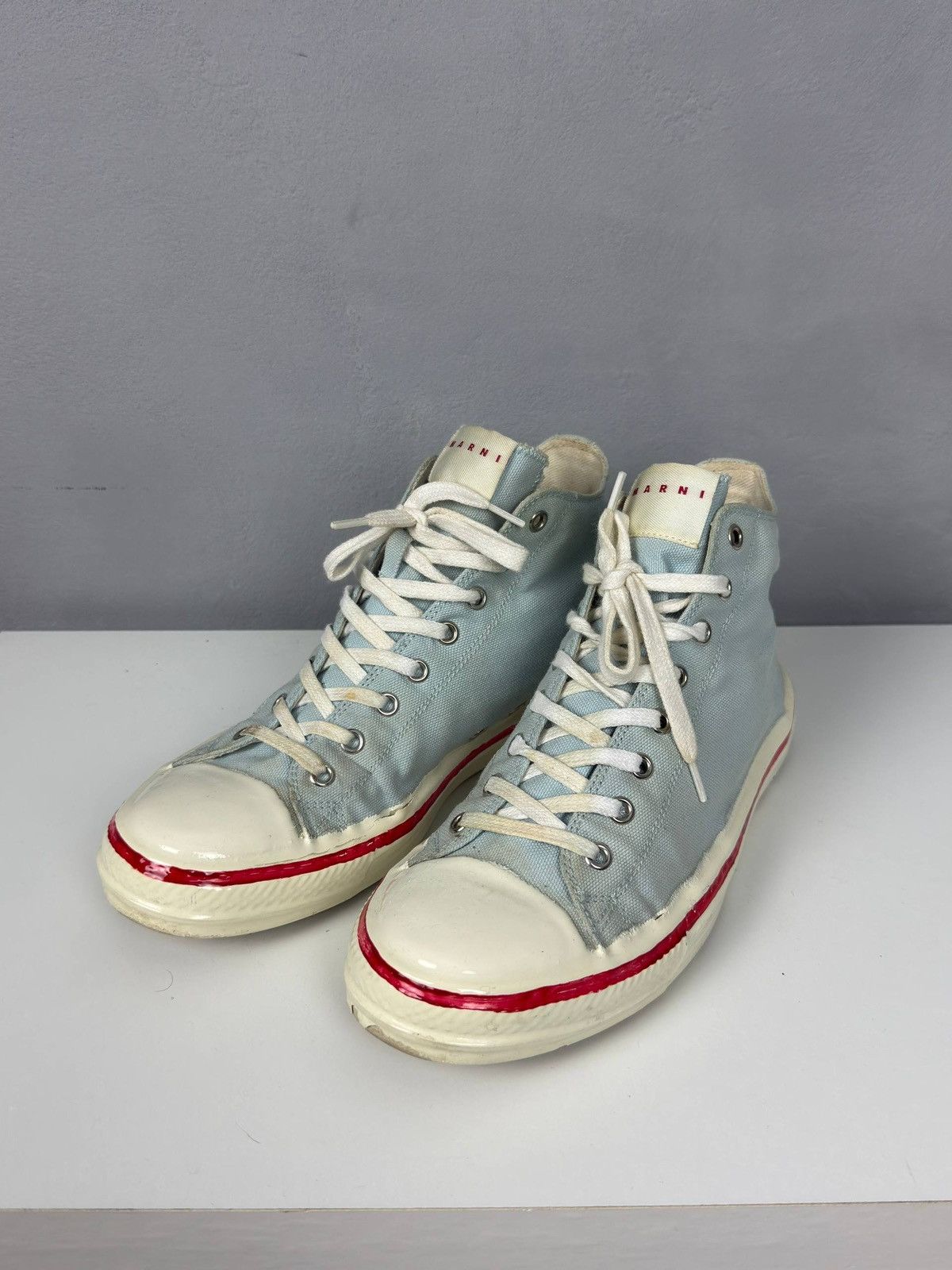 Marni Marni High Top Canvas Sneakers EU 39 Logo Size US 8 / IT 38 - 2 Thumbnail