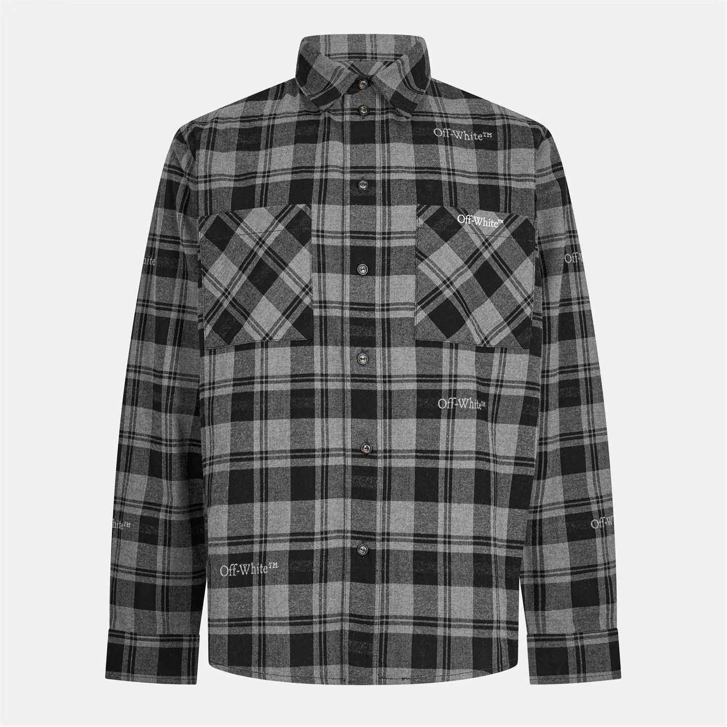 Off-White o1g2r1mq0326 Long Sleeve Shirt in Black Size US M / EU 48-50 / 2 - 1 Thumbnail