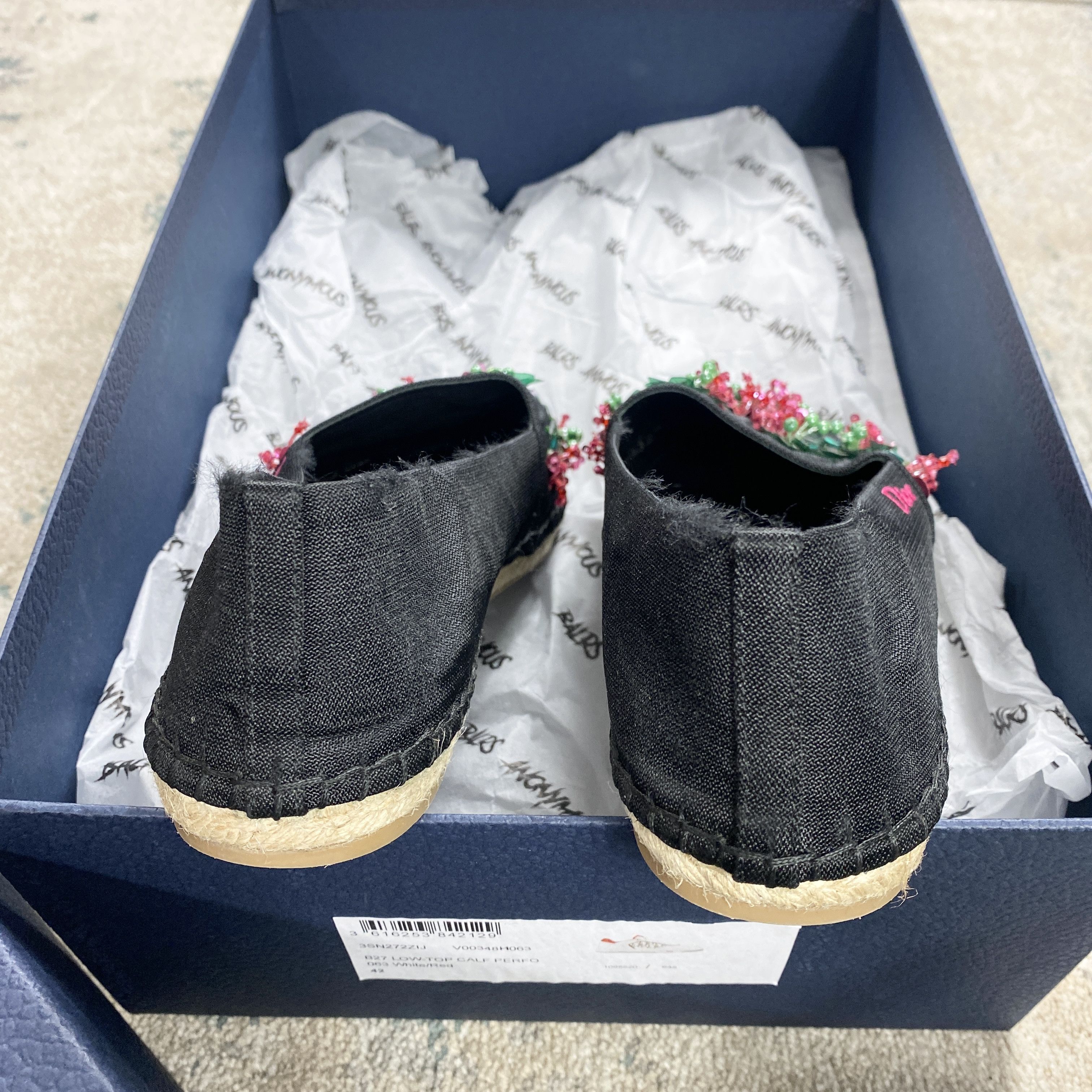 Dior Dior Embellished Espadrille Flats In Black RRP £580 Size US 7.5 / IT 37.5 - 4 Thumbnail