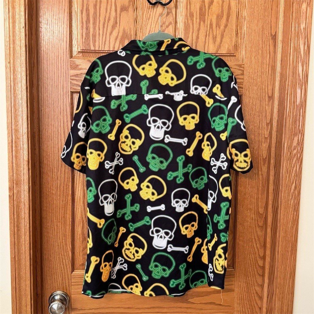 Other LINOCOUTON Button-Up Shirt Mens XL Skull & Crossbones Graph Size US XL / EU 56 / 4 - 2 Thumbnail