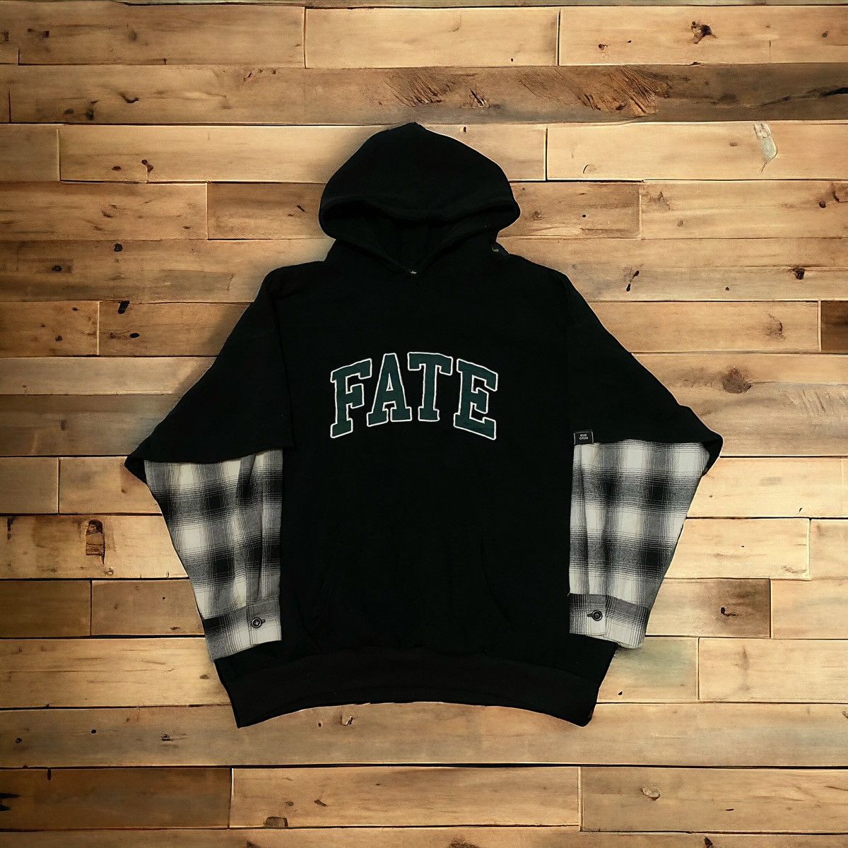 image of Vintage Double Focus Fate Hoodie in Black, Men's (Size XL)