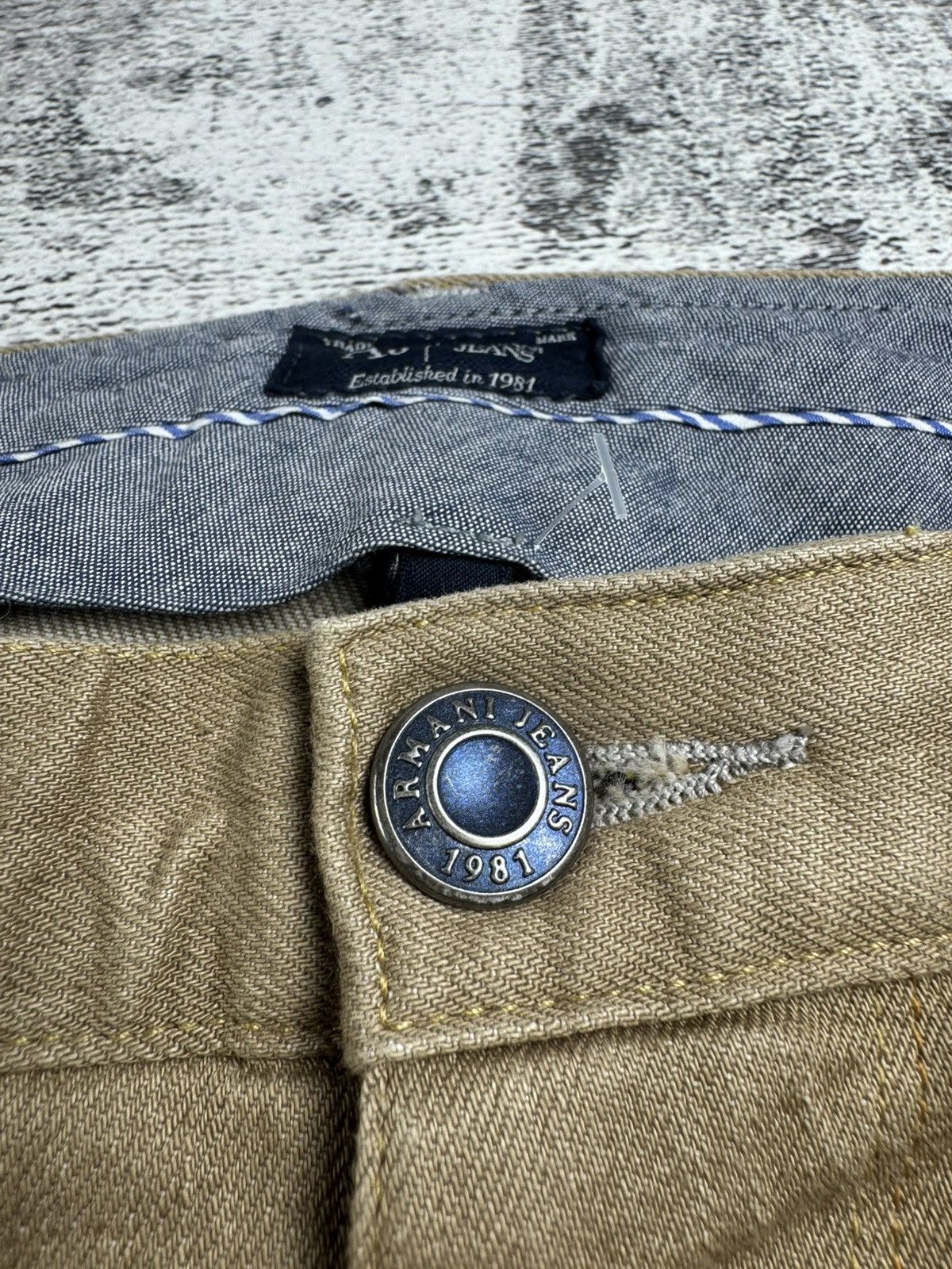 Armani Armani Jeans J45 Regular Fit Stretch Denim W30 L34 Beige GA Men’s Trousers Pants Size US 30 / EU 46 - 16 Thumbnail