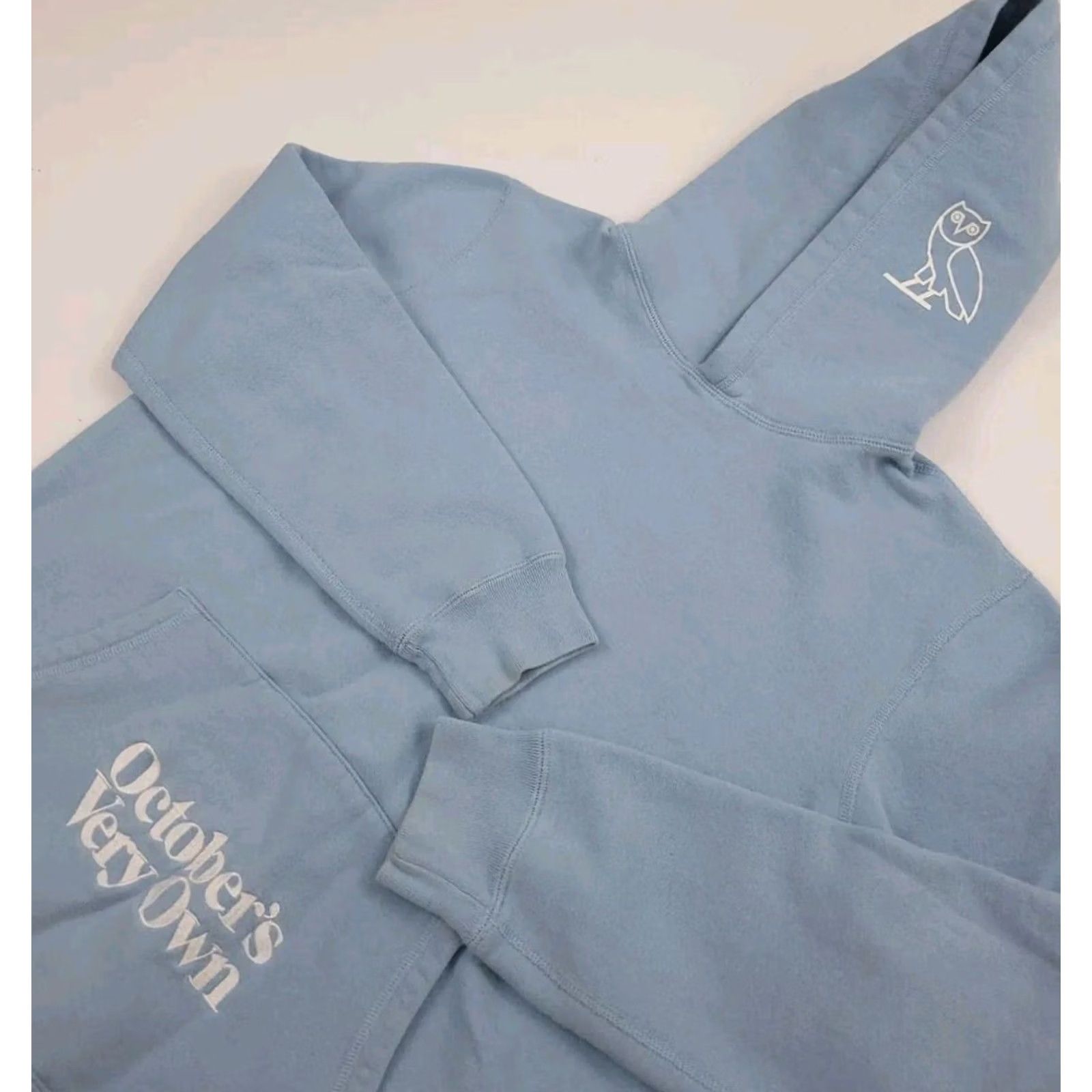 Vintage Rare Light Blue Owl Embroidered Canada OVO Hoodie Regular S Mens Size US S / EU 44-46 / 1 - 3 Thumbnail
