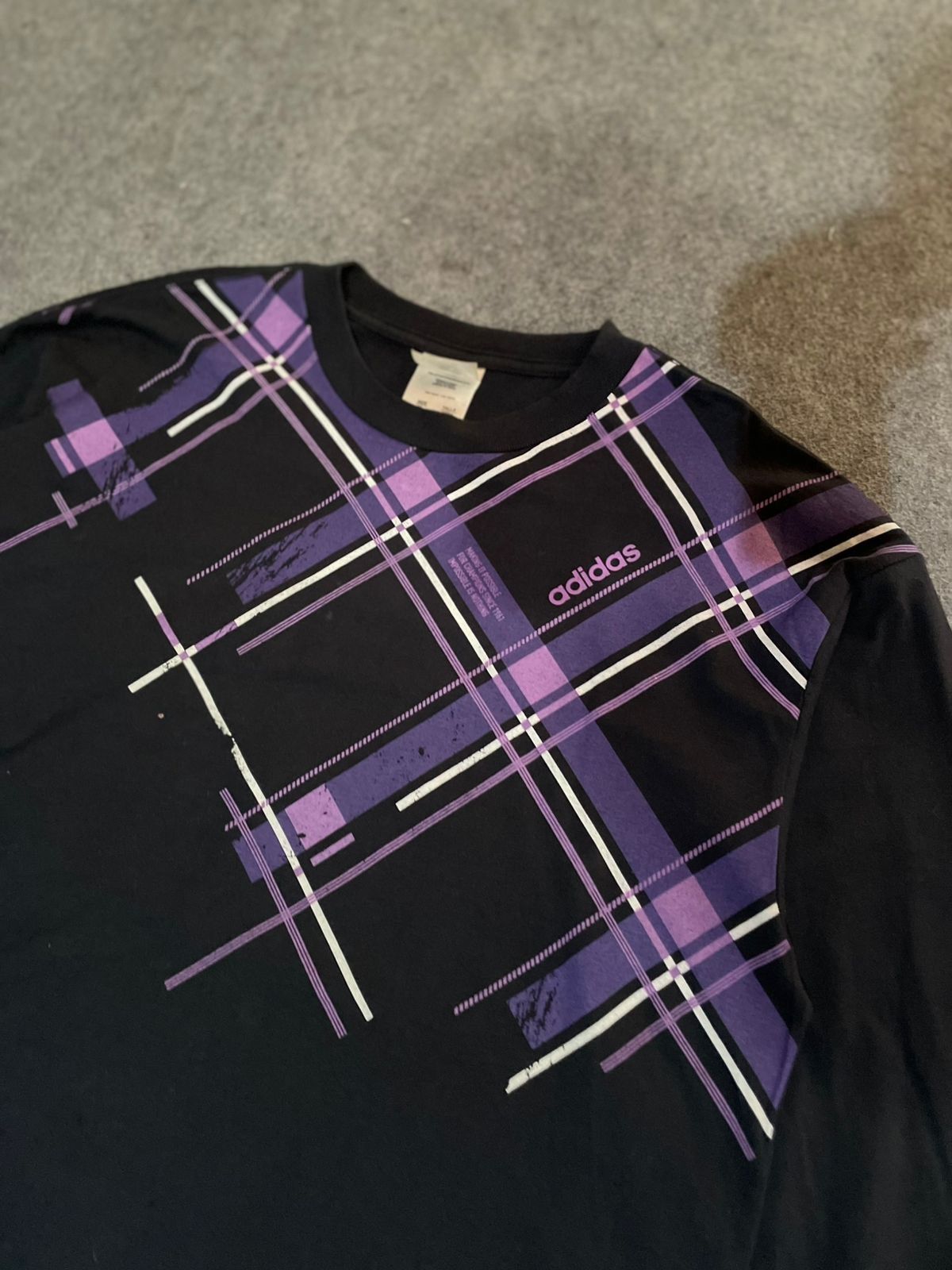 Adidas Vintage Adidas Longsleeve T-shirt Made in Canada Rare Size US XL / EU 56 / 4 - 2 Thumbnail