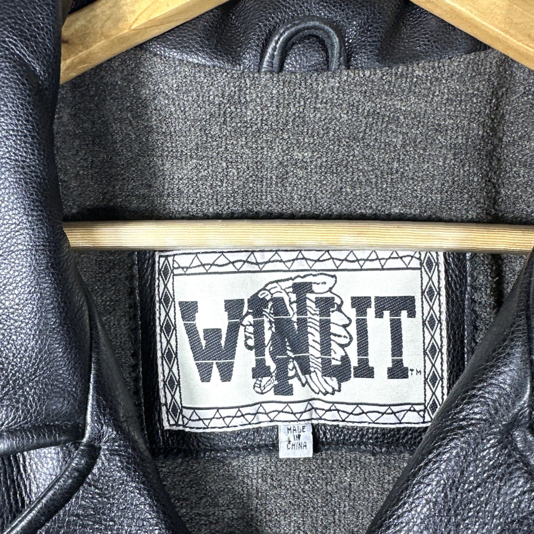 Vintage VINTAGE Winlit Black Mens Leather Jacket Mid-Length Parka Classic Biker 4 Front Pockets 2 Snap 2 Slash Lined Motorcyle Moto Size US M / EU 48-50 / 2 - 2 Thumbnail