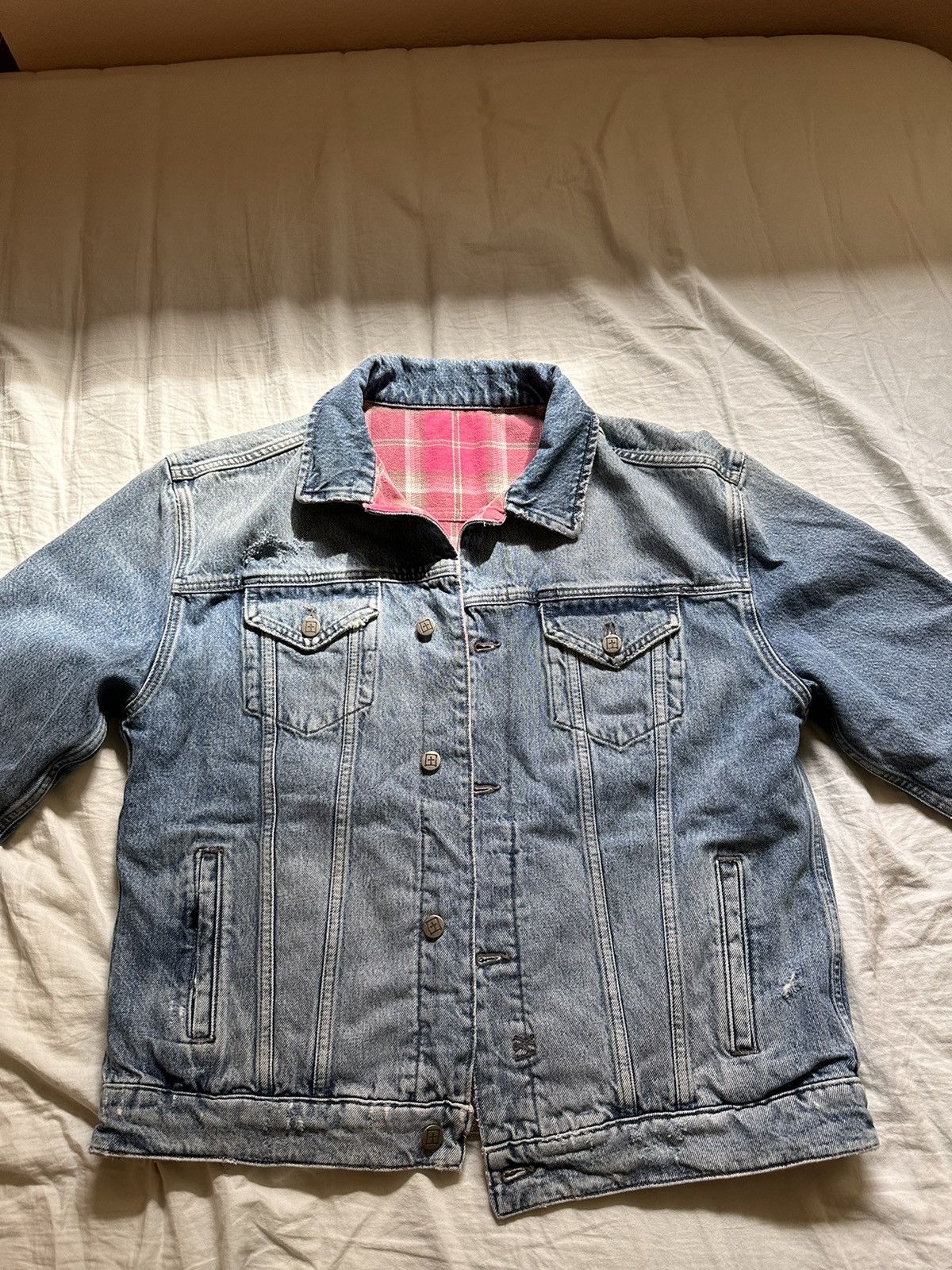 image of Kith X Ksubi Oh.g Reversible Jacket in Blue, Men's (Size Small)