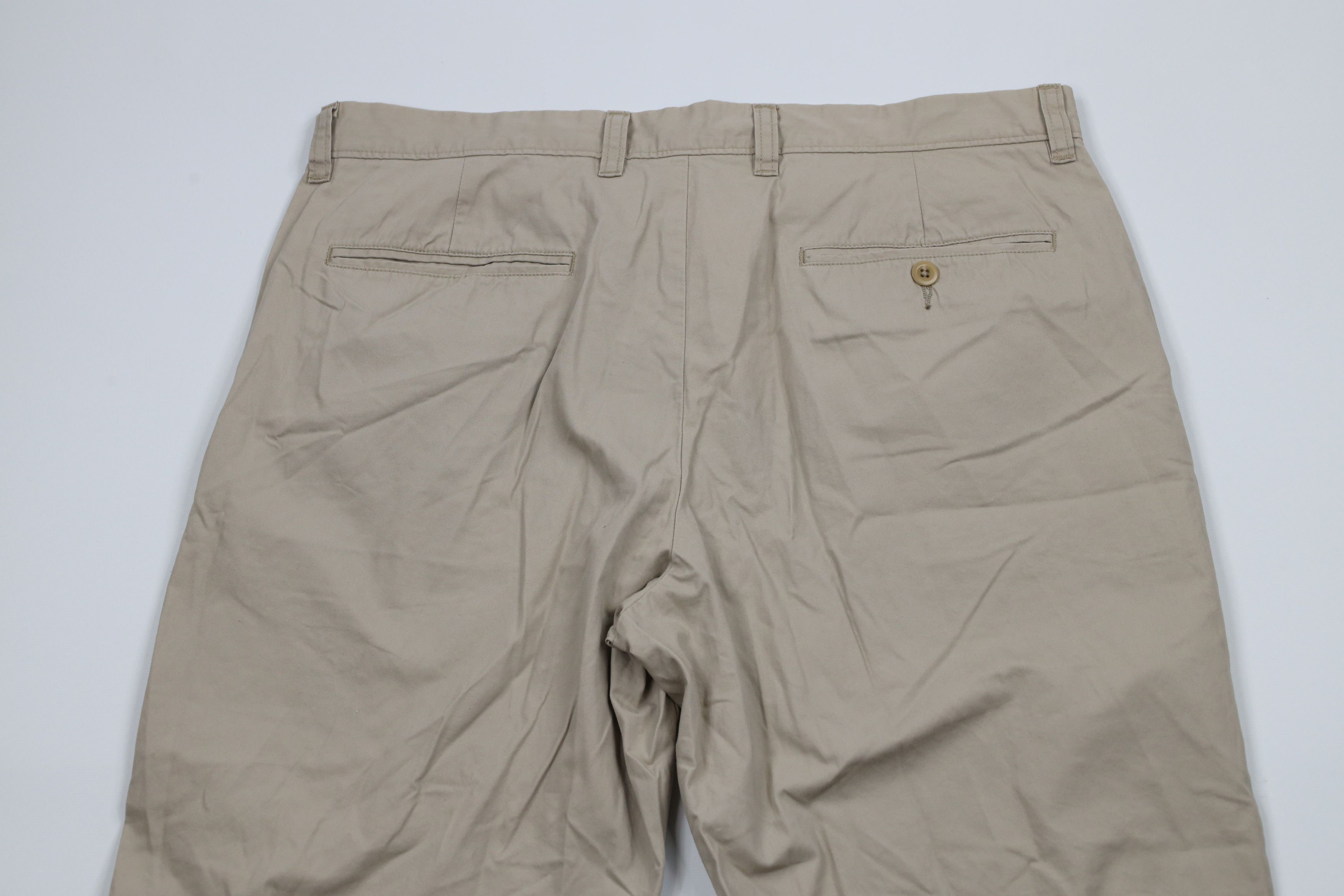 J.Crew × Vintage New J Crew Straight Leg Cotton Chino Pants Trousers Beige Size US 33 - 9 Thumbnail