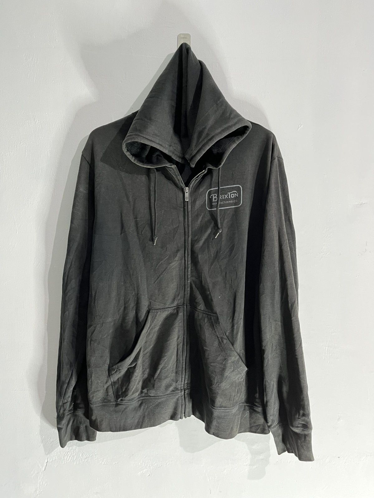 Vintage brixton skateboard distressed hoodie