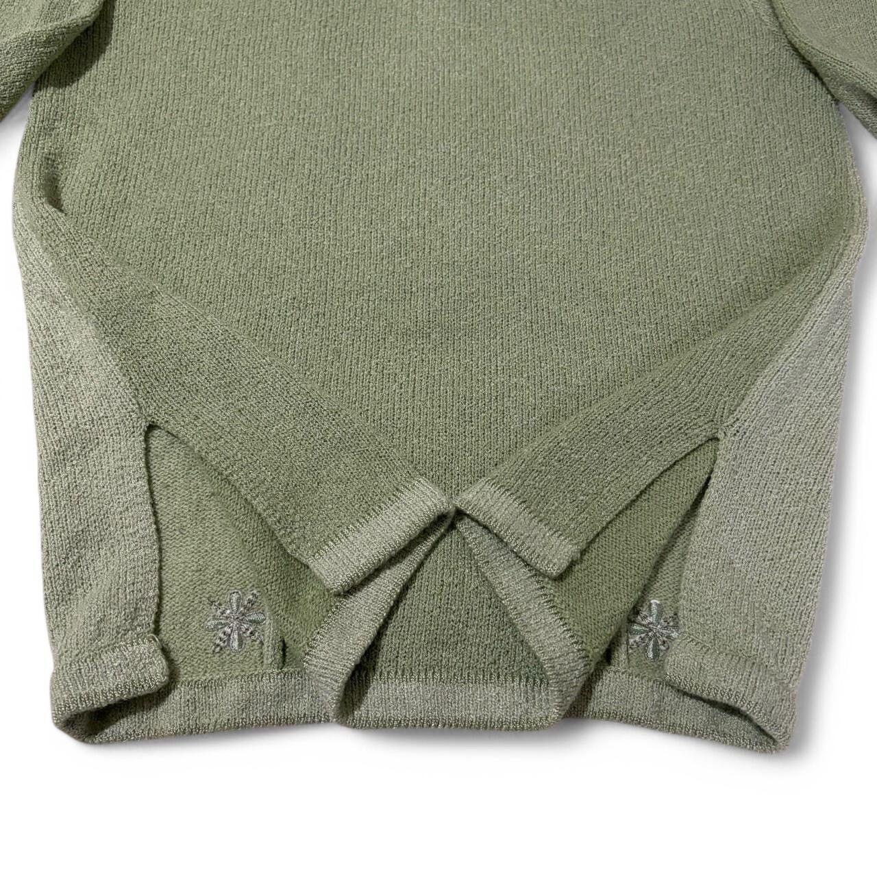 Vintage Vintage Light Green Knit Sweater Size M / US 6-8 / IT 42-44 - 7 Thumbnail