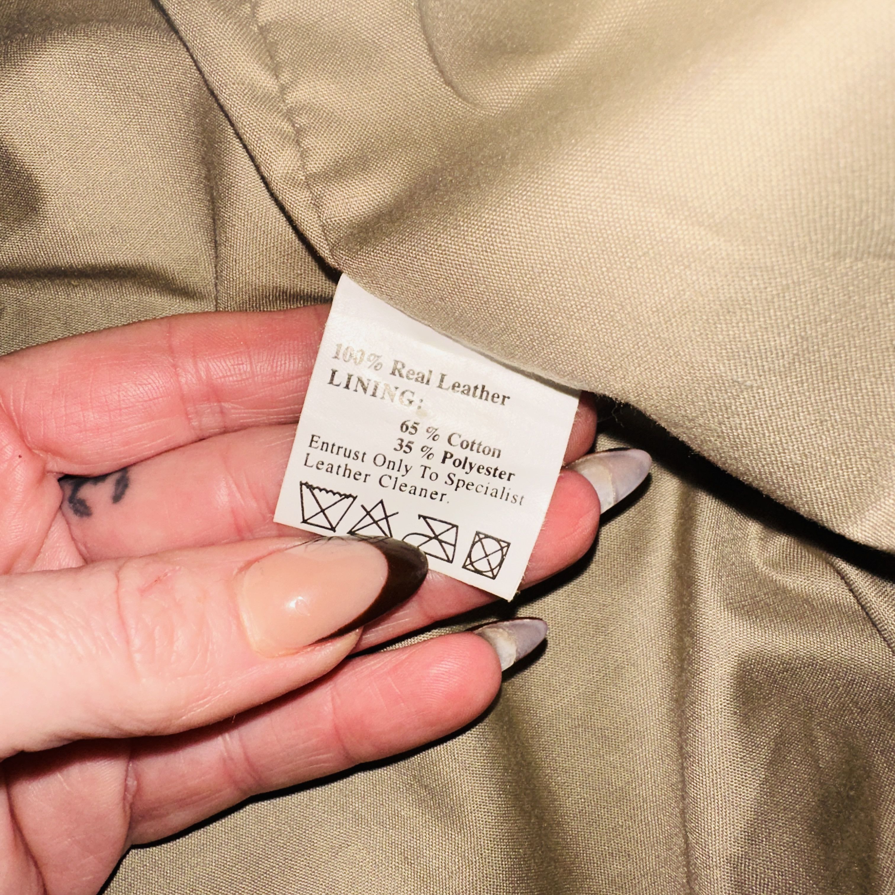 Other Vintage Tan 100% Leather Bomber Jacket Men’s Large Retro Size US L / EU 52-54 / 3 - 3 Thumbnail