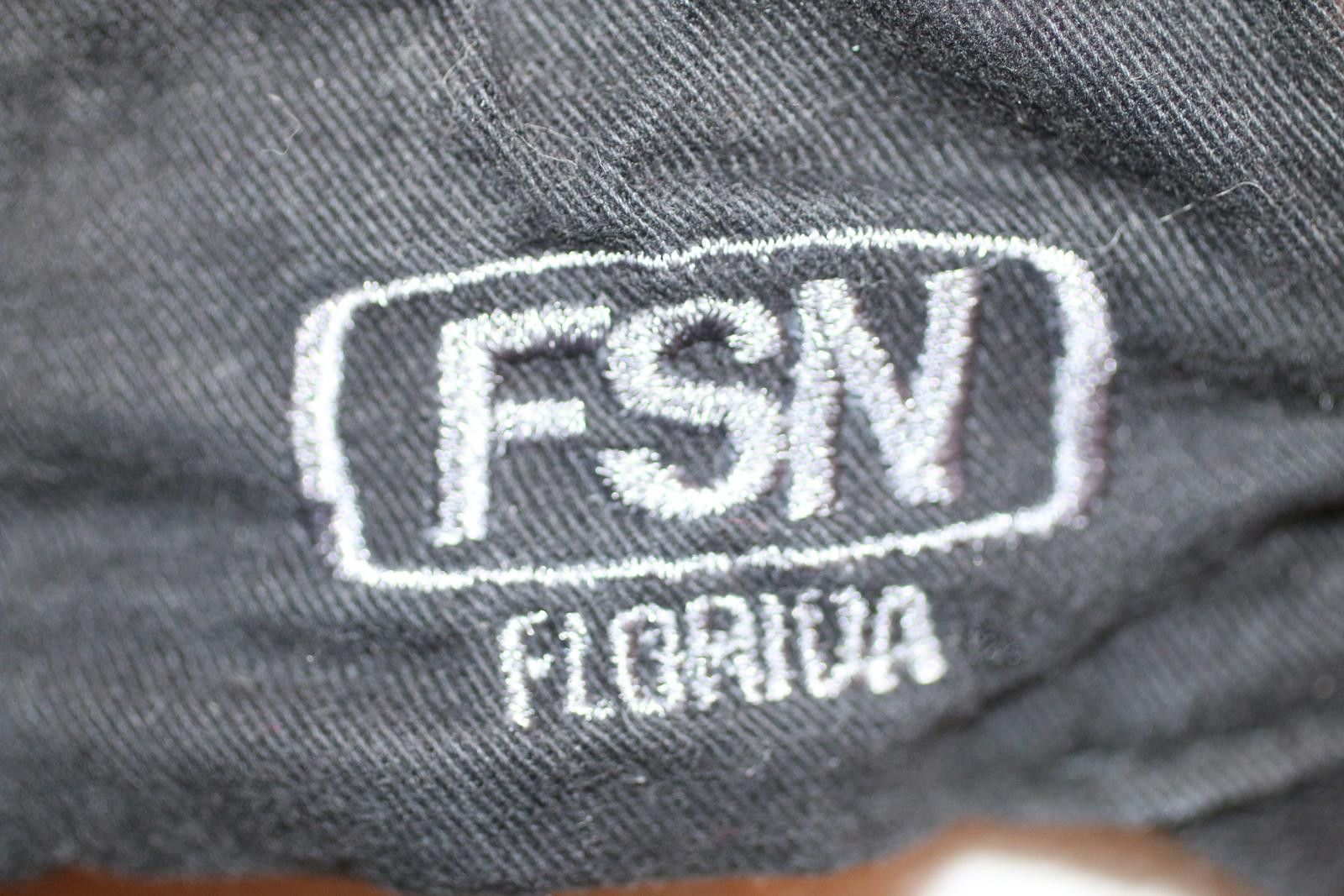 NHL FSN Florida Black Gothic Cross Dad Adjustable Baseball Cap Size ONE SIZE - 6 Thumbnail