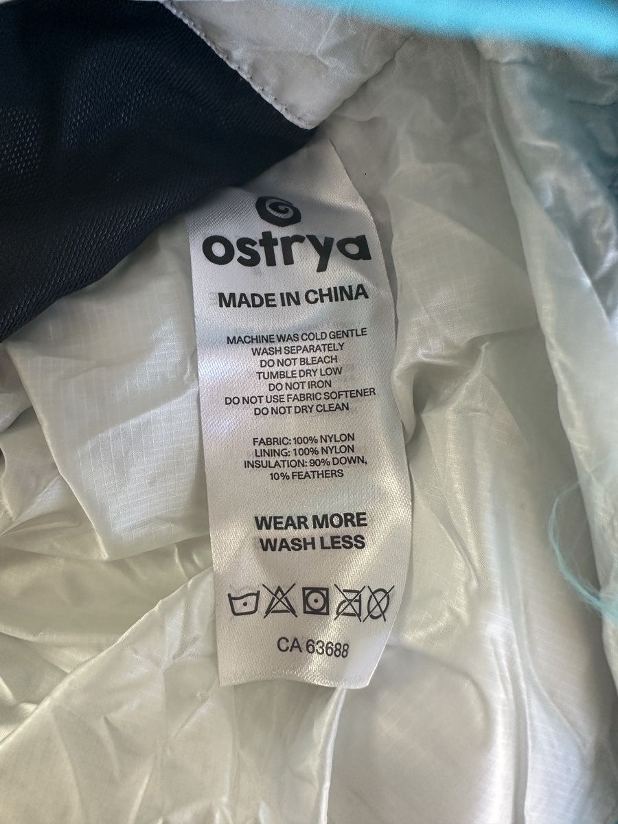 Ostrya Ostrya Down puffer blue/blue color block Size US M / EU 48-50 / 2 - 6 Thumbnail
