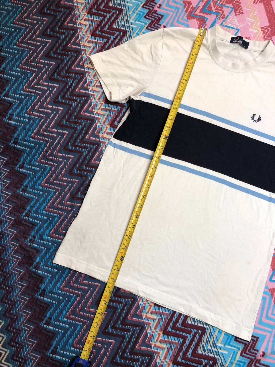 Fred Perry × Vintage Vintage Fred Perry Sportswear Big Logo T-Shirt Tee Size US S / EU 44-46 / 1 - 13 Thumbnail