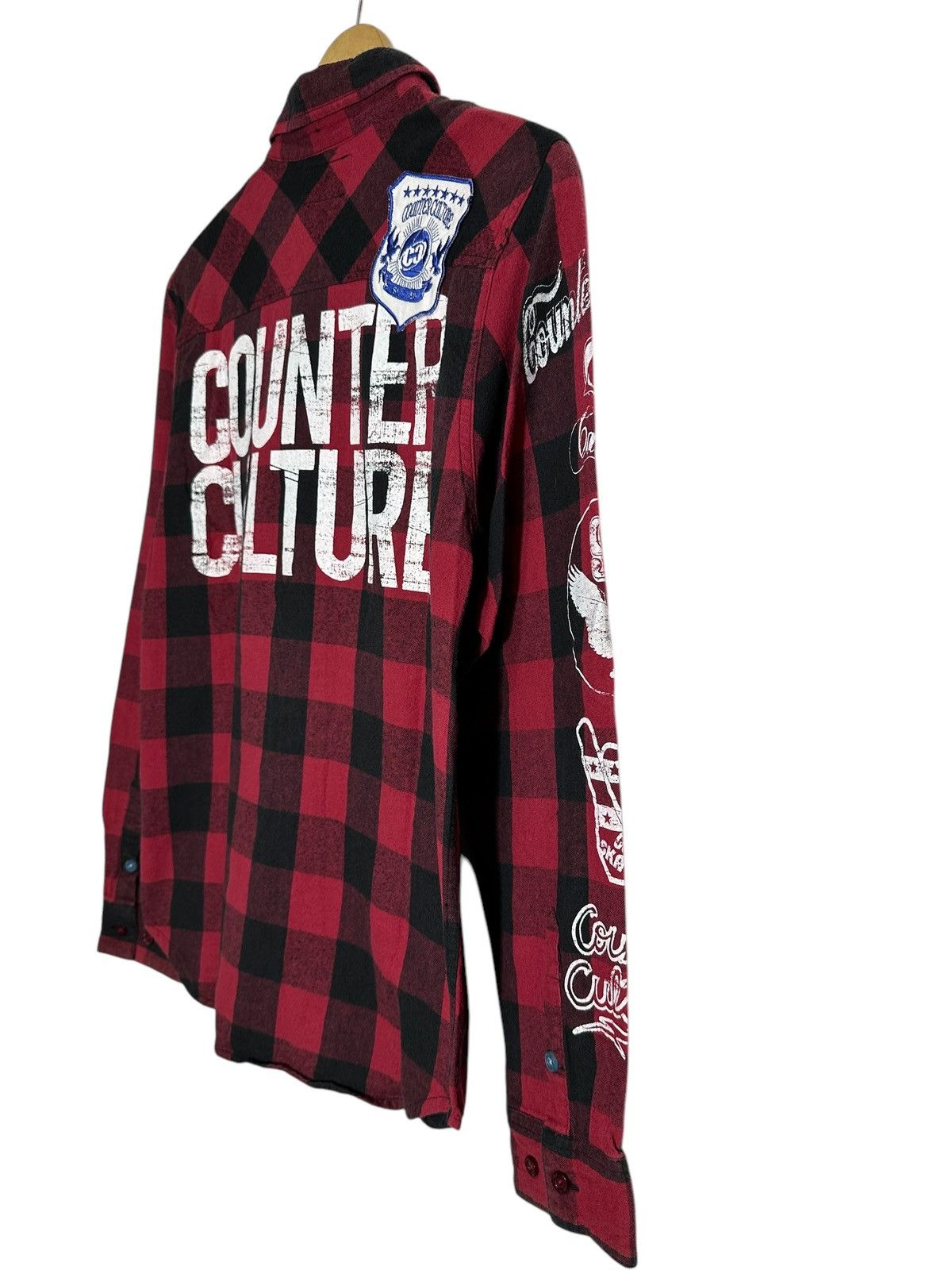 Hysteric Glamour COUNTER CULTURE SHIRT JUNYA WATANABE STYLE PLAID BUTTON Size US M / EU 48-50 / 2 - 4 Thumbnail