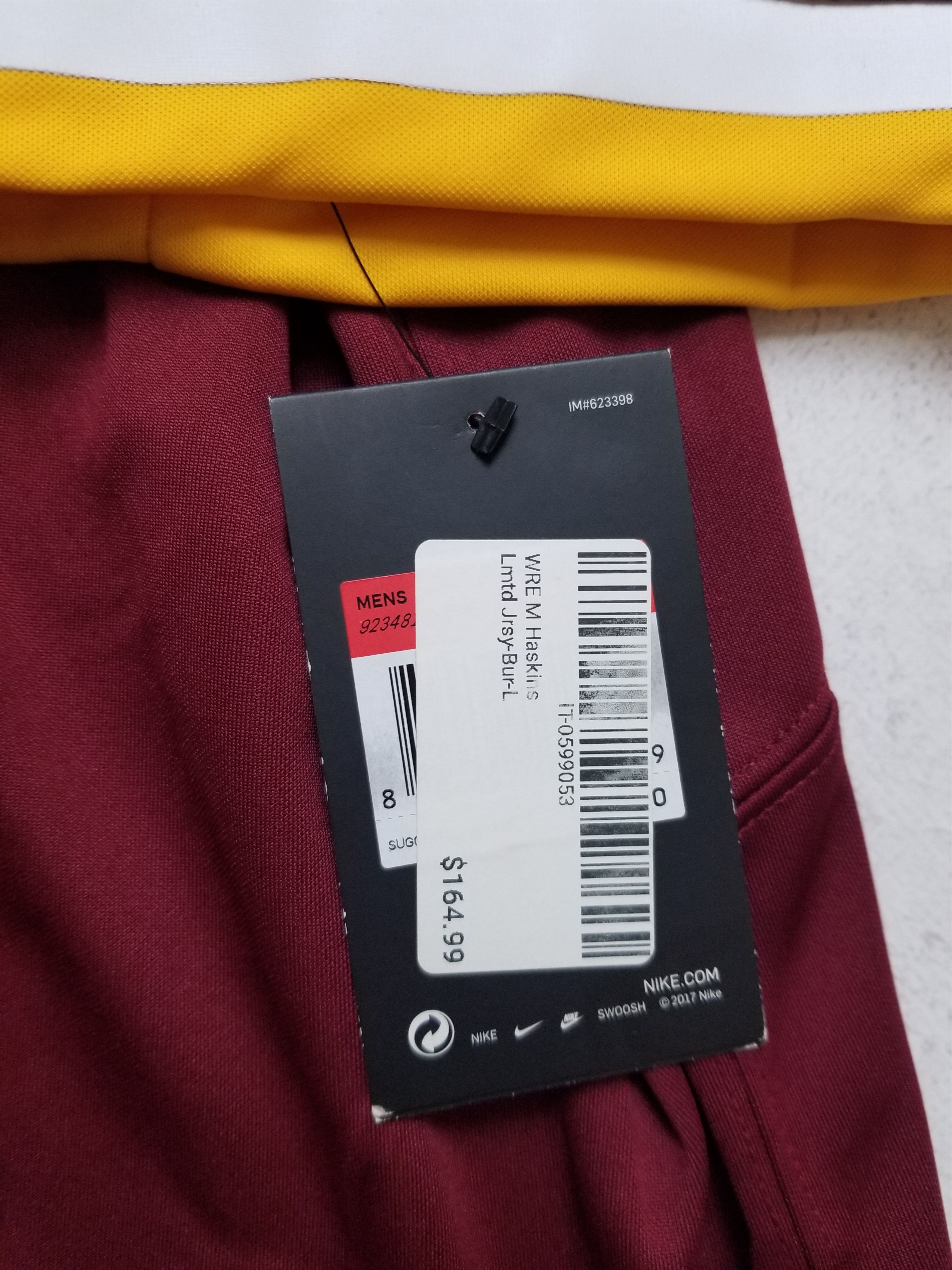 Nike Dwayne Haskins #7 Washington Redskins Limited Sewn Jersey Size US L / EU 52-54 / 3 - 24 Thumbnail