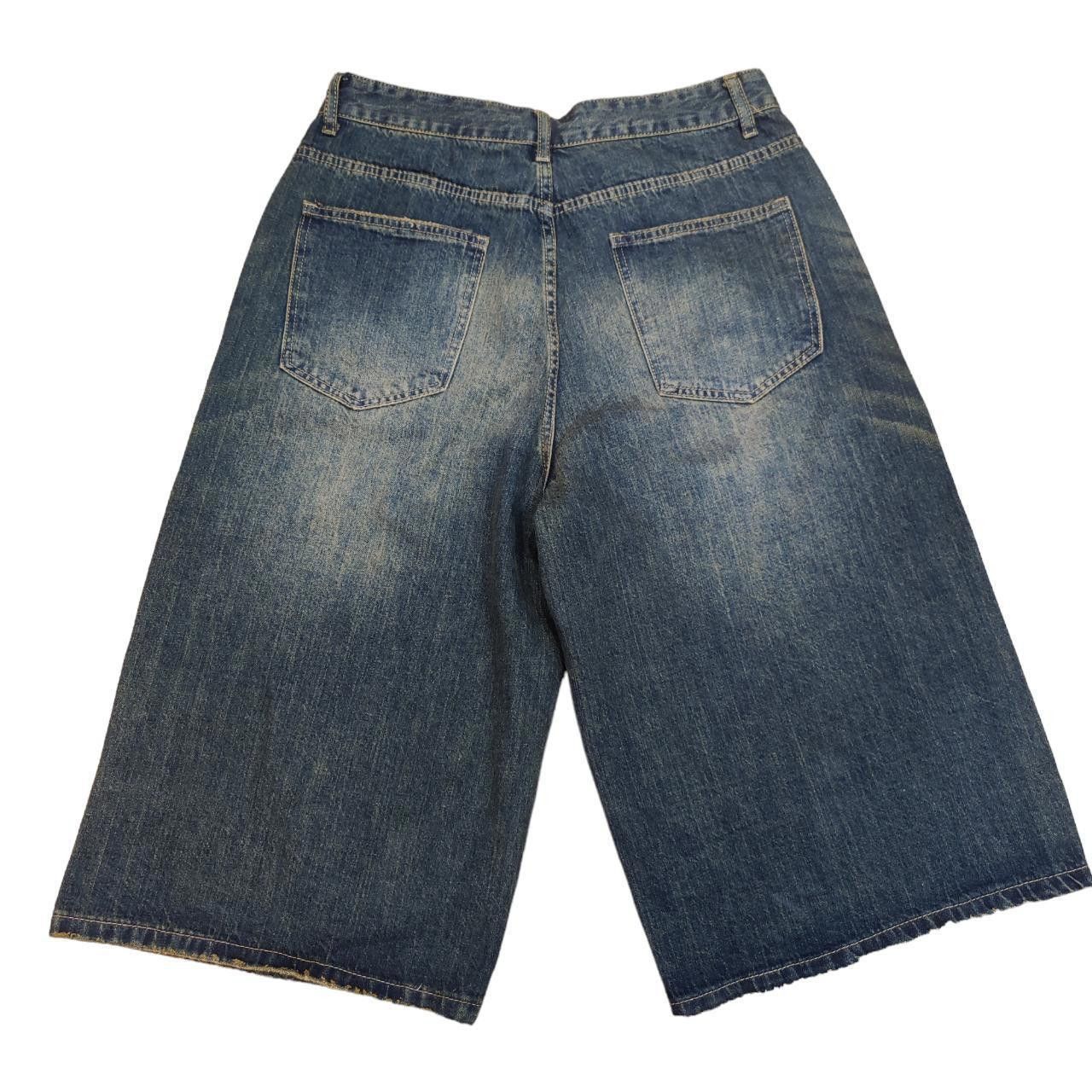 Other Japanese Blue Faded Sandwash Baggy Jorts Size US 32 / EU 48 - 2 Thumbnail