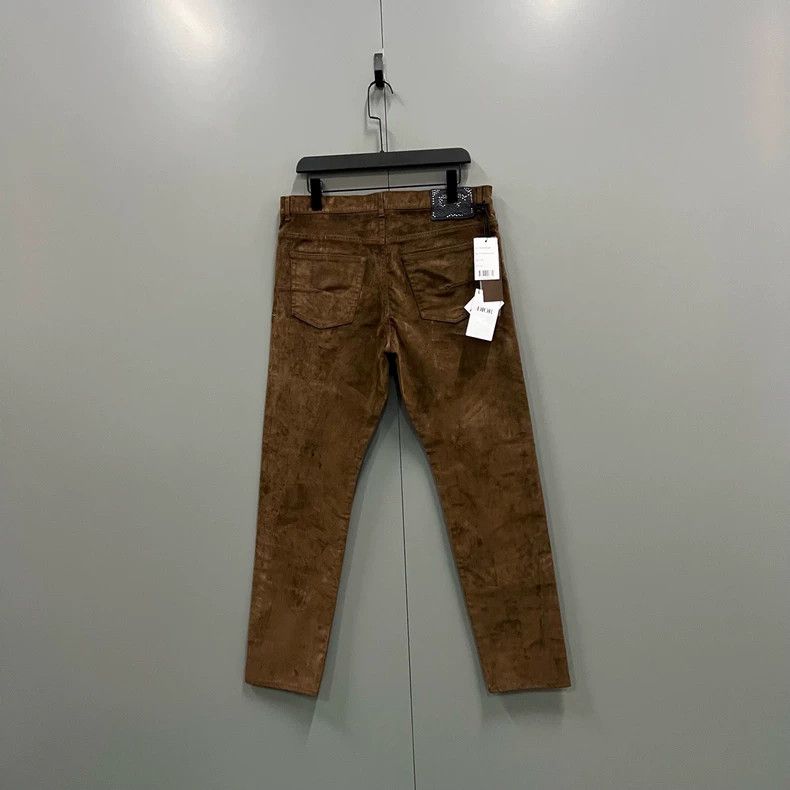 Dior Dior Co-branded brown embroidered trousers 2504-Nextarrow Size US 33 - 2 Thumbnail