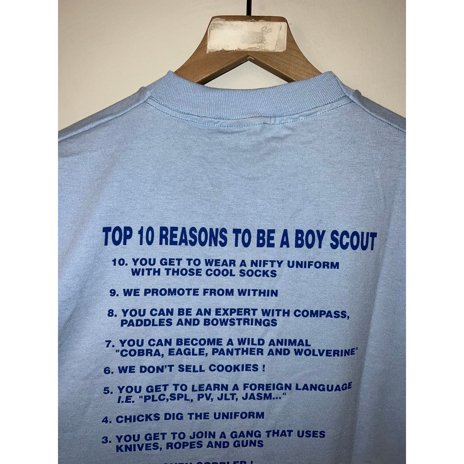 Fruit Of The Loom Vintage Jesus Shirt St. marks Lutheran Church Top 10 Reasons Size US XL / EU 56 / 4 - 9 Thumbnail