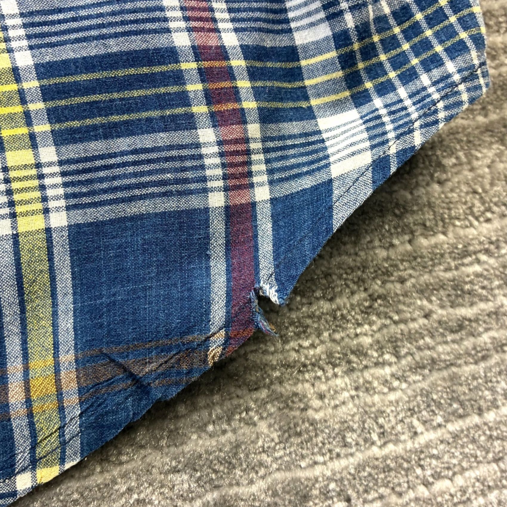 Ralph Lauren VINTAGE Ralph Lauren Shirt XL Blue Plaid Button-Up Polo Pony Mens Short Sleeve Casual Travel Size US XL / EU 56 / 4 - 5 Thumbnail