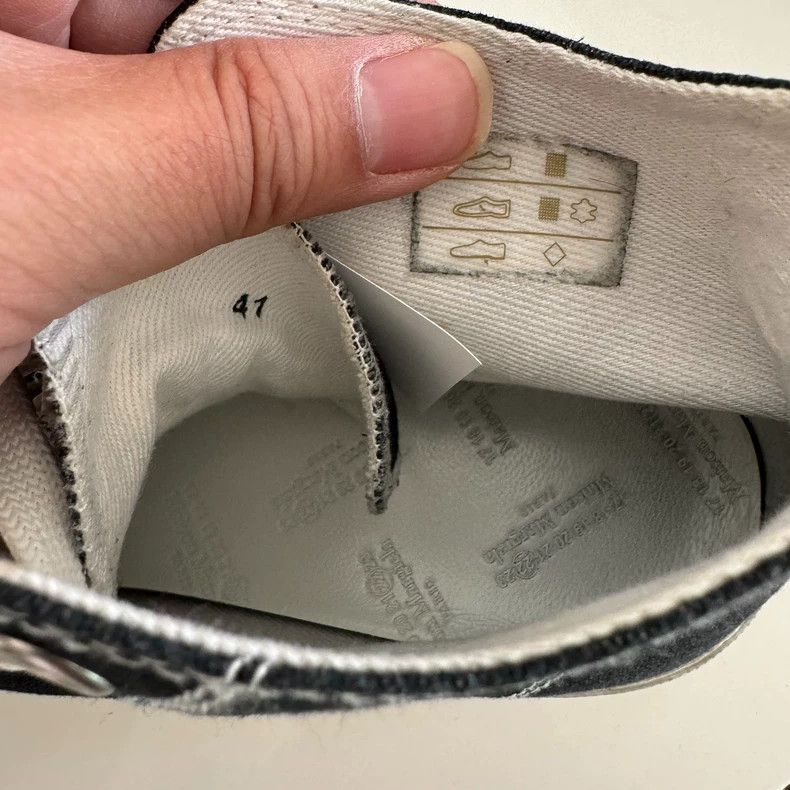 Maison Margiela Maison Margiela Classic black splash ink Tabi split-toe can Size US 8 / EU 41 - 6 Thumbnail