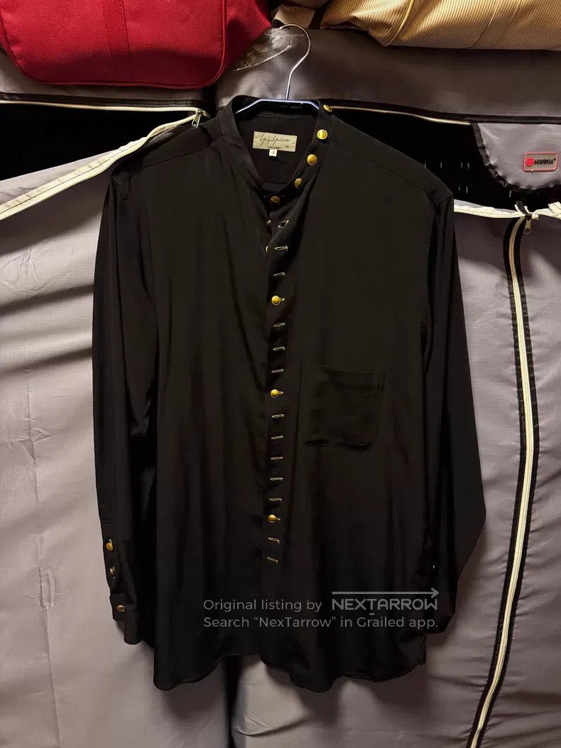 Yohji Yamamoto Yohji Yamamoto Gold Button Shirt Size US XL / EU 56 / 4 - 1 Thumbnail