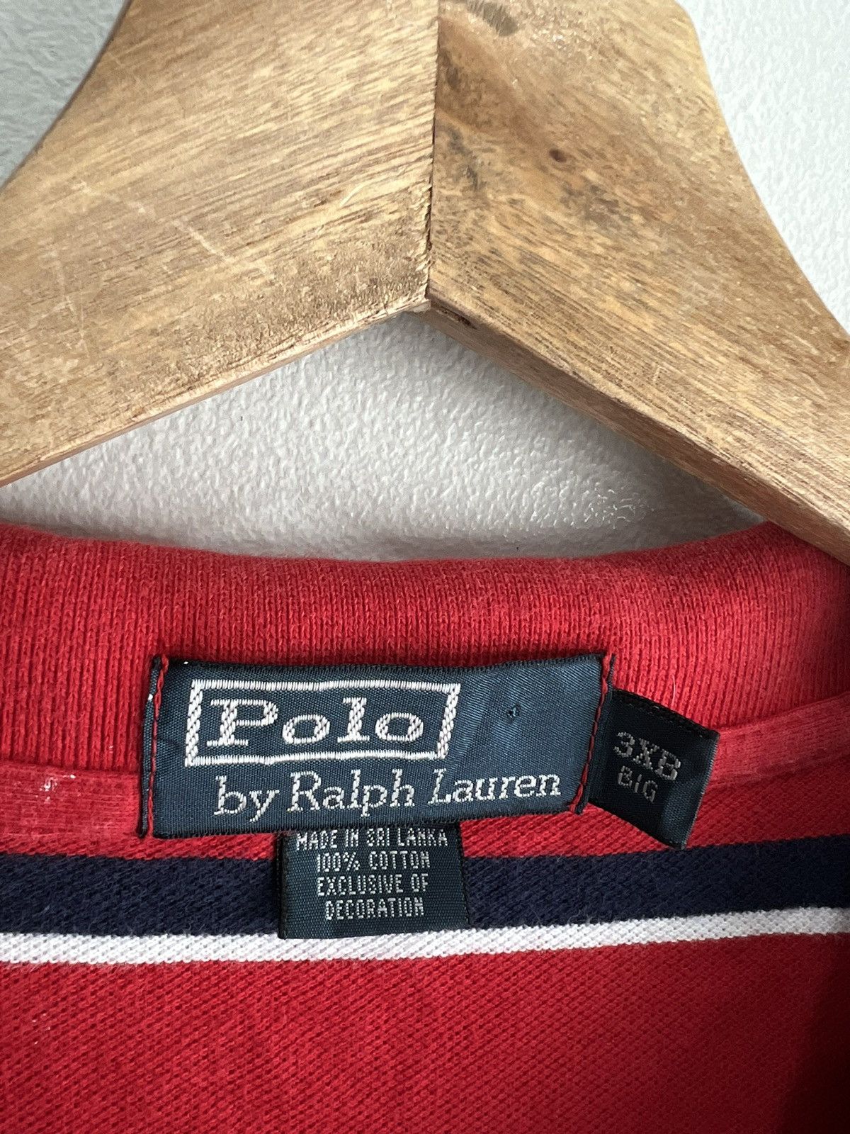 Polo Ralph Lauren Vintage 90s Ralph Lauren Polo Shirt Striped pony 3xl Size US XXL / EU 58 / 5 - 4 Thumbnail