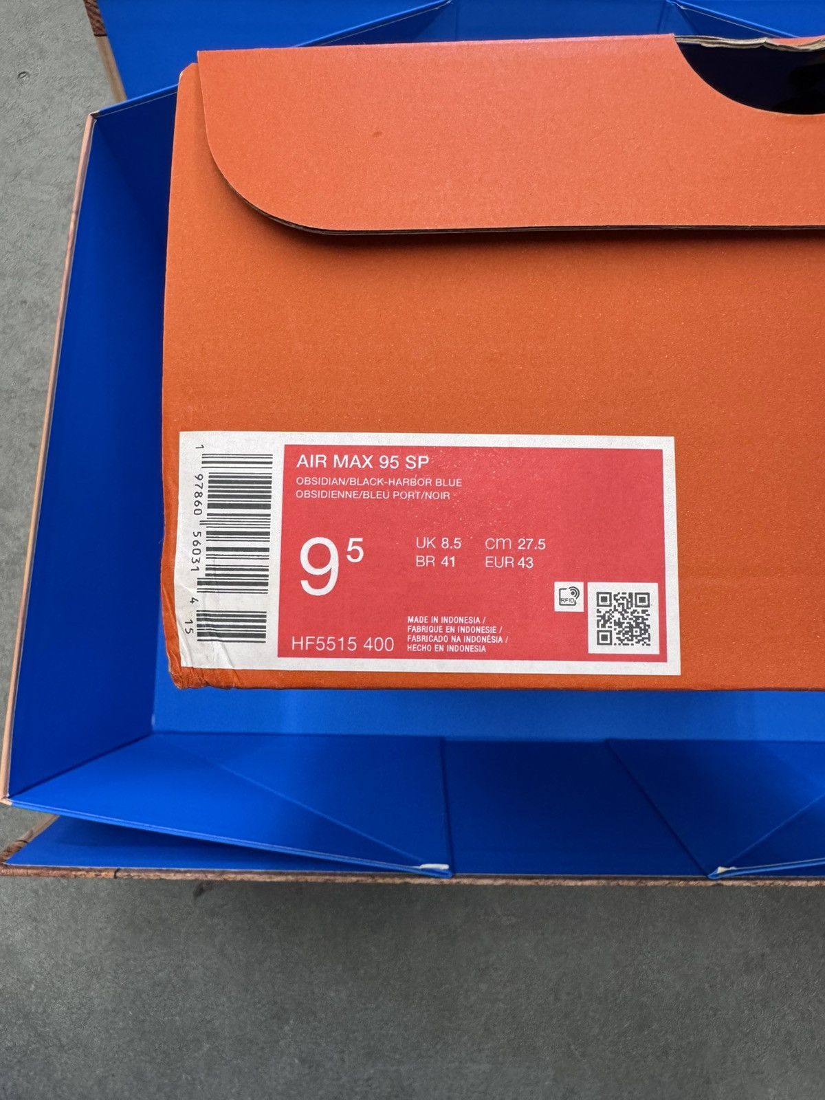 Nike 2024 Special Box Set Nike Air Max 95 + Air Force 1 Signed Size US 9.5 / EU 42-43 - 12 Thumbnail