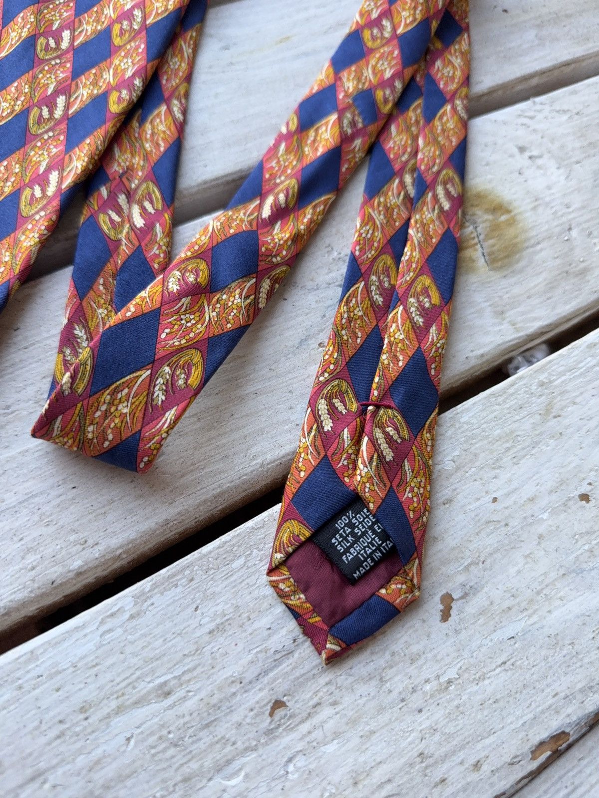 Designer × Yves Saint Laurent Yves Saint Laurent Tie – Bold Geometric Print Made Italy Size ONE SIZE - 6 Thumbnail