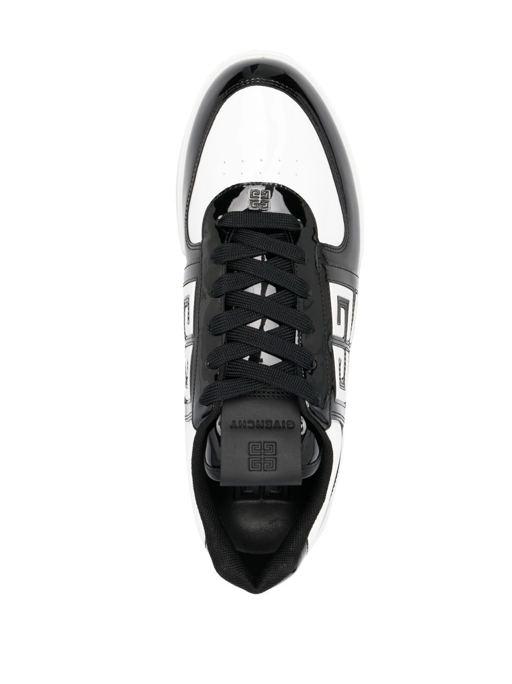 Givenchy o1srvl11e1224 4G Logo Embossed Sneakers in Black/White Size US 9 / EU 42 - 4 Thumbnail