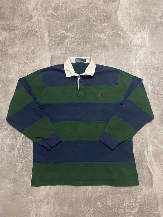 Polo Ralph Lauren Vintage Polo Ralph Lauren Striped Rugby Long Sleeve ...