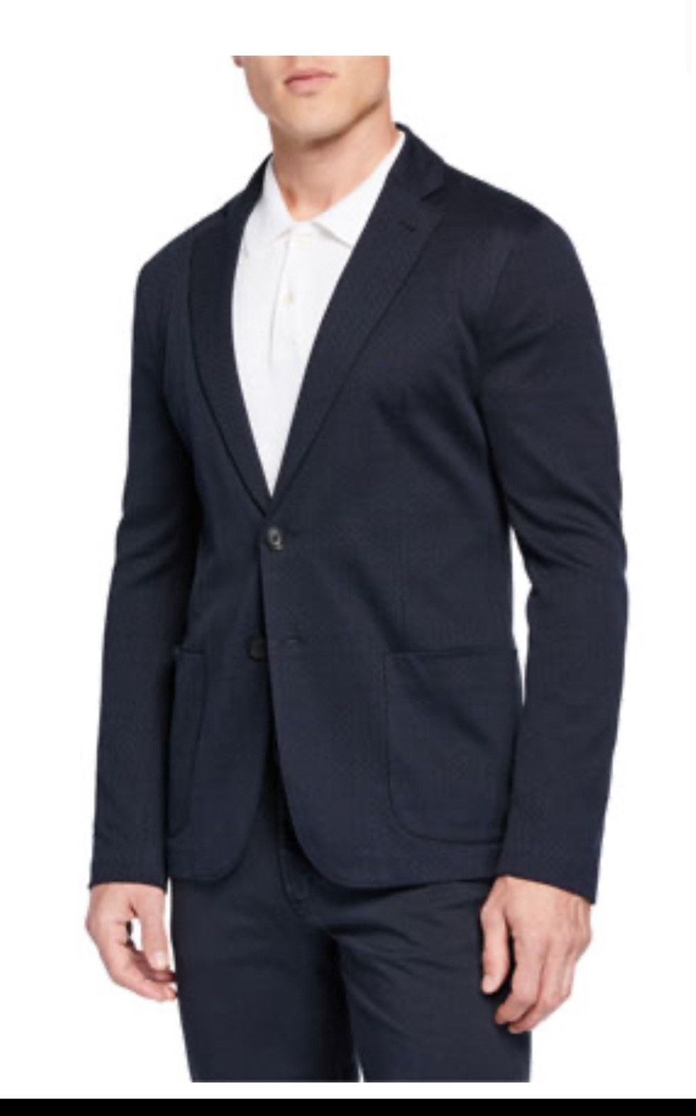 Emporio Armani Herringbone patch pocket Blazer Size 52R - 1 Thumbnail