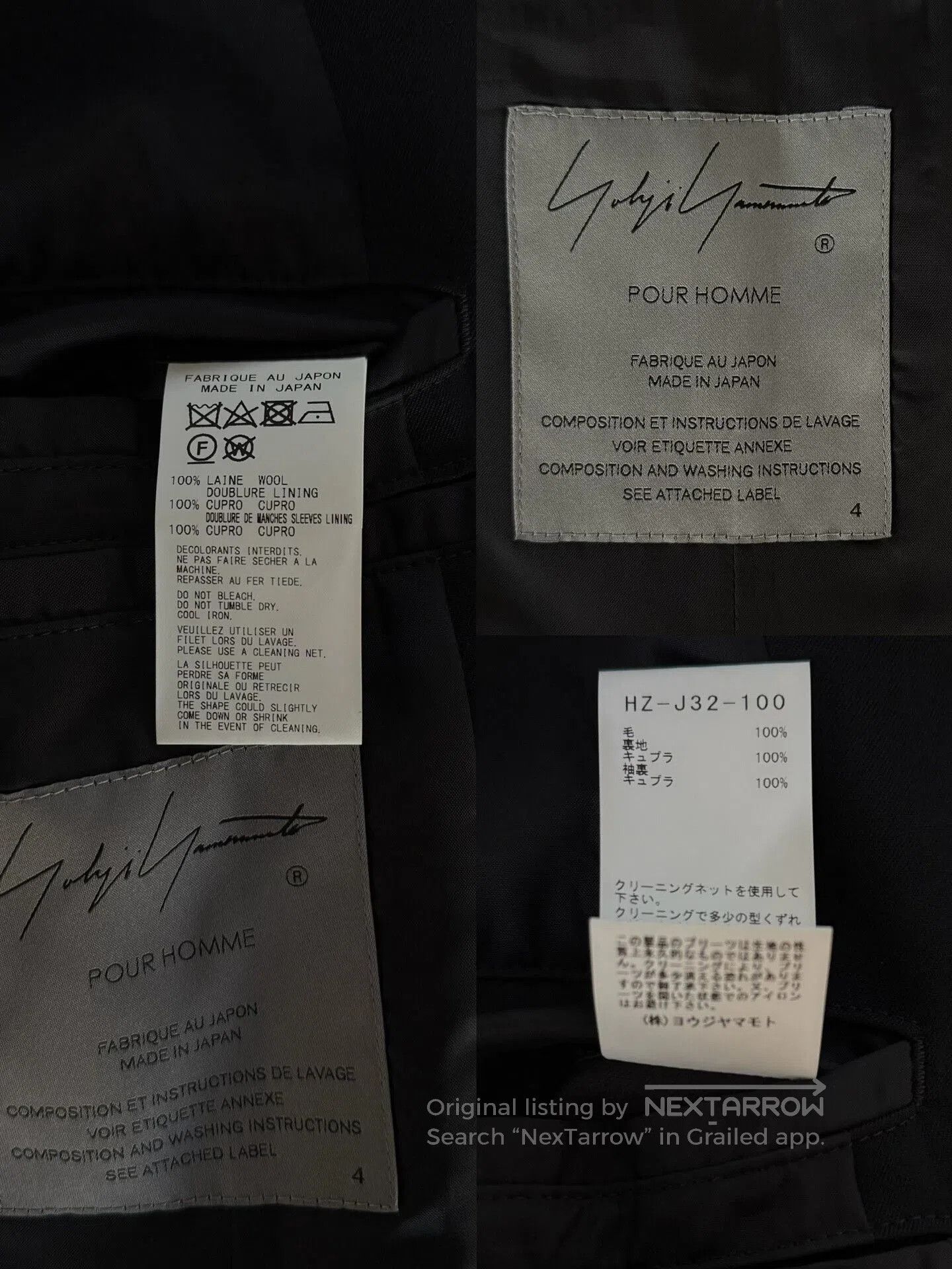 Yohji Yamamoto Yohji Yamamoto Pleated Suit Jacket. Size US XL / EU 56 / 4 - 7 Thumbnail