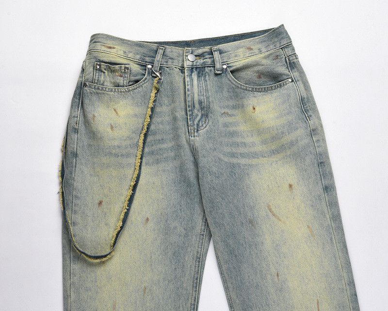 Japanese Brand × Jean High street blue washed ink classic slim jeans y2k Size US 32 / EU 48 - 3 Thumbnail