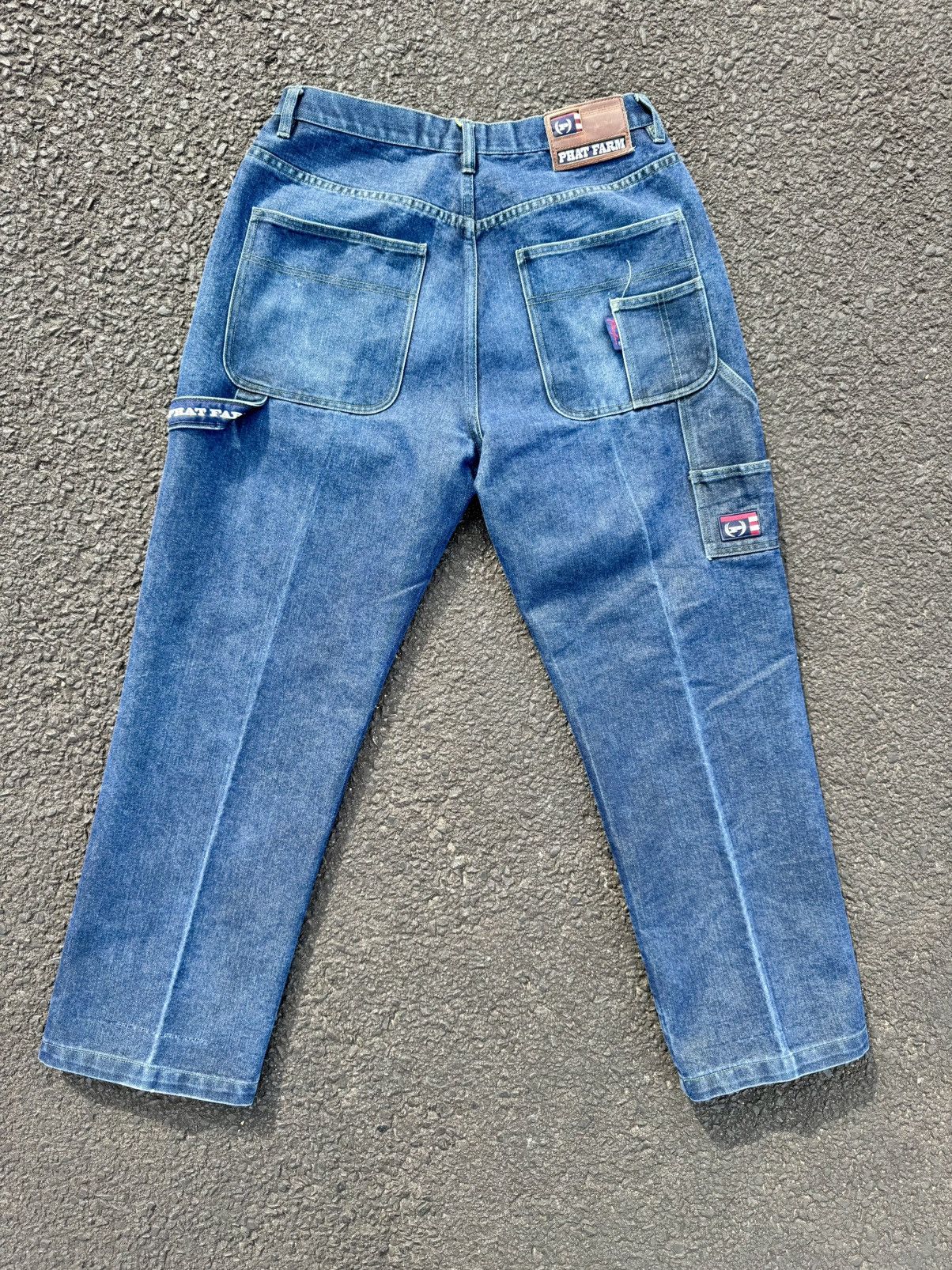 Phat Farm × Vintage Phat Farm Y2K Vintage Hip Hop Baggy Rap Def Jam Denim Jeans Size US 34 / EU 50 - 1 Thumbnail