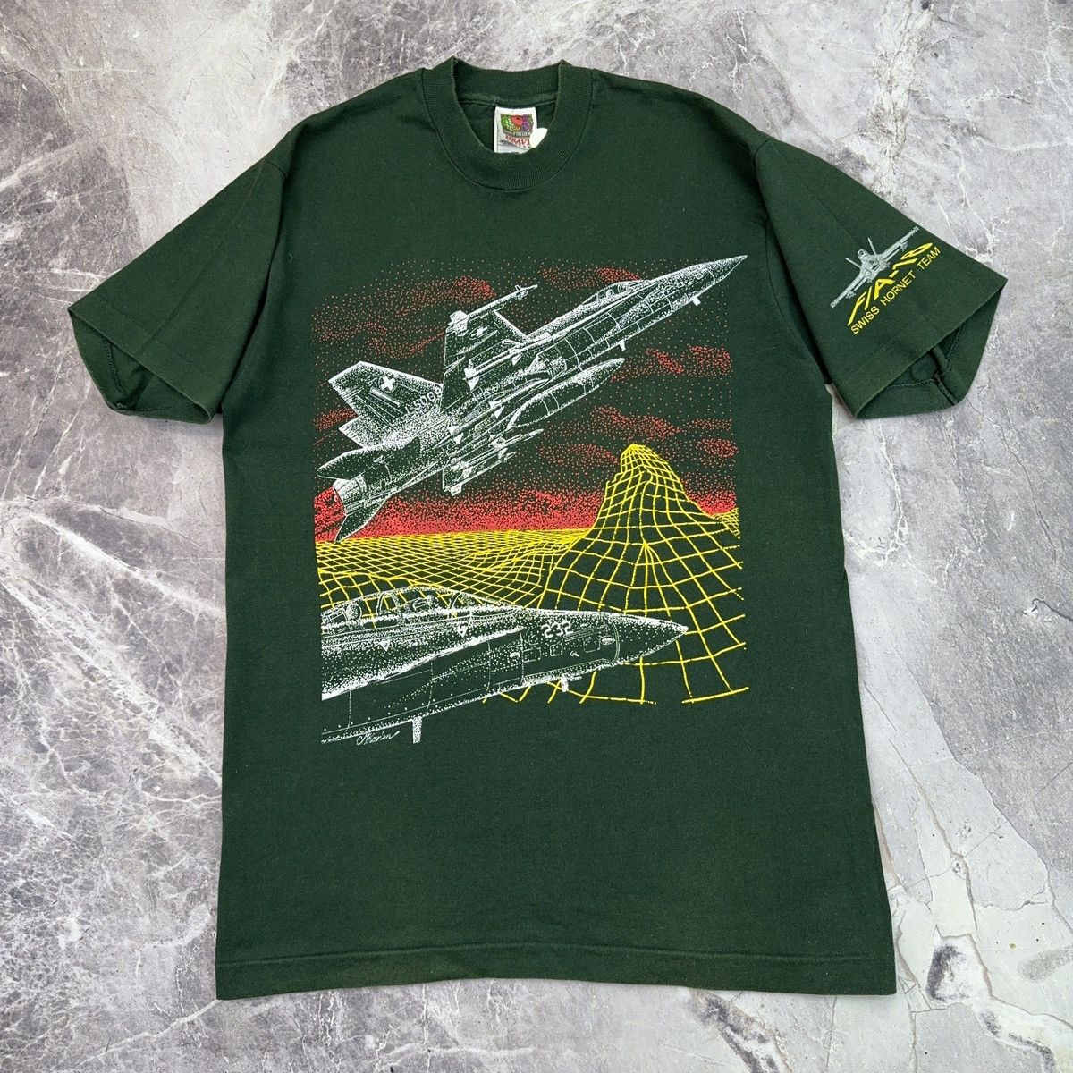 Arts & Science × Vintage Vintage Super Hornet F/A - 18 T shirt USA Military 90s Size US M / EU 48-50 / 2 - 17 Thumbnail