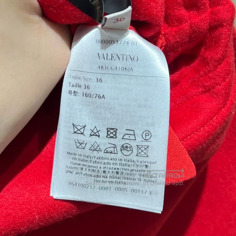 Valentino Valentino A red rose floral wool cape coat Size XXS / US 00 / IT 34 - 4 Thumbnail