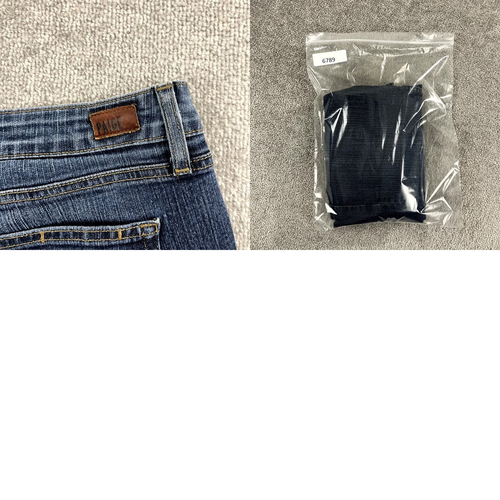 Paige PAIGE Jeans Women Size 32 Noah Flared Blue Denim Stretch Mid Rise 5-Pocket Jeans Womens Size 24" / US 00 / IT 34 - 9 Thumbnail