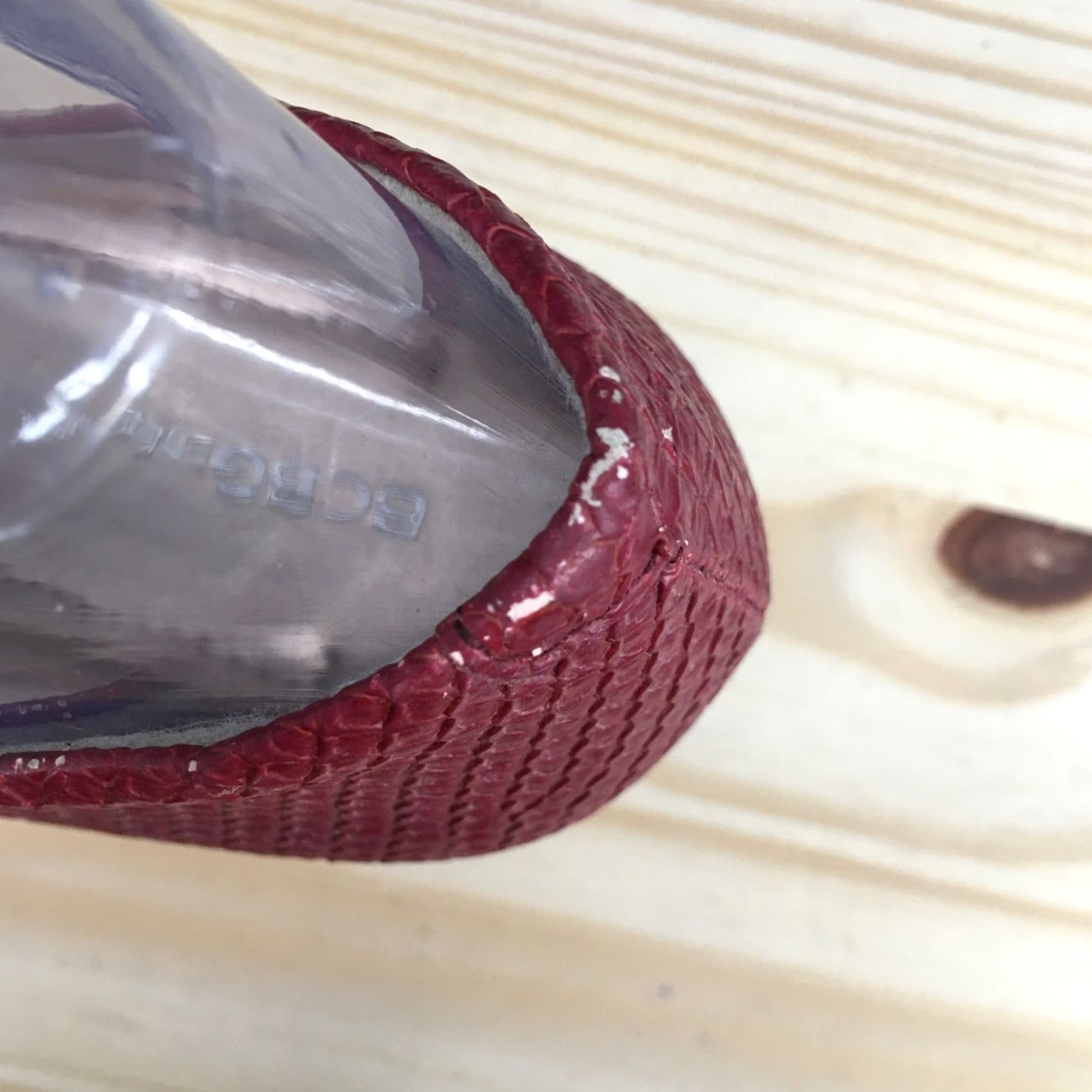 BCBGeneration BCBGeneration Tallie Heels Womens 9.5 Slip On Wedge Pumps Red Faux Leather Size US 10 / IT 40 - 5 Thumbnail