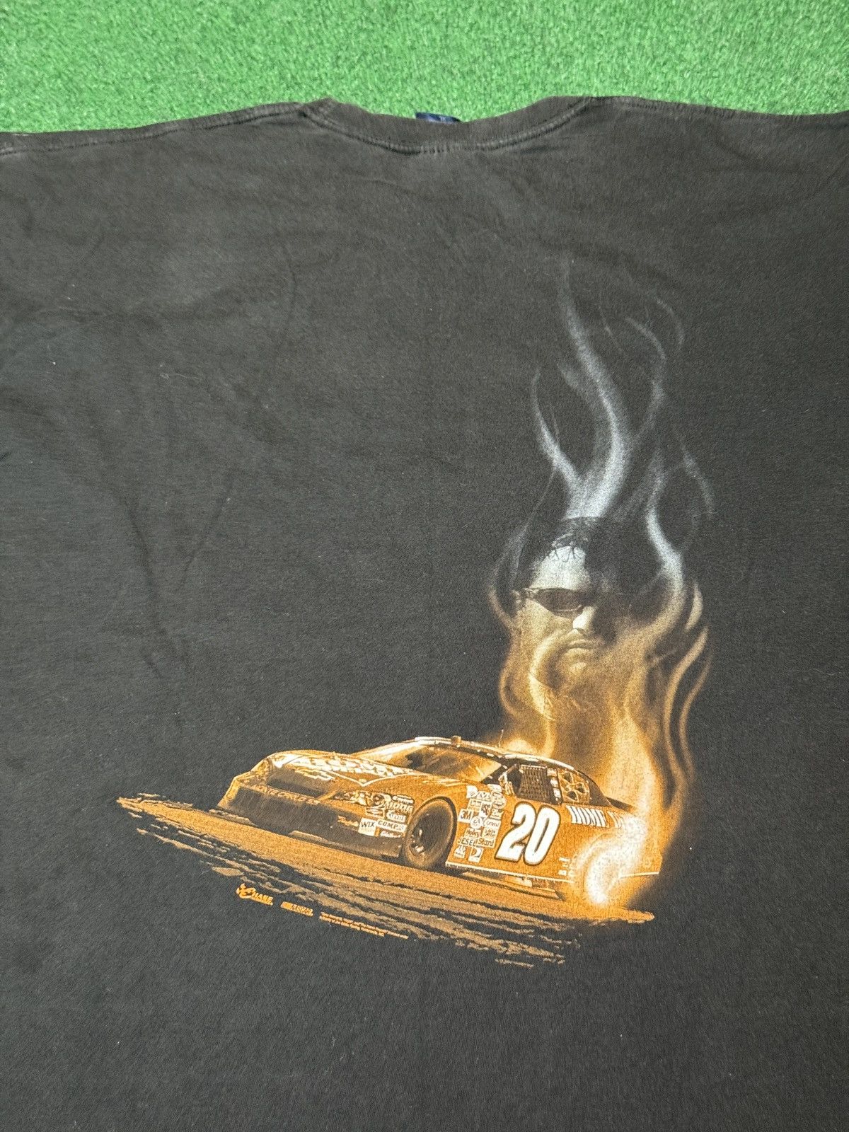 NASCAR Vintage Tony Stewart Nascar #20 Racing XL Black T Shirt Size US XL / EU 56 / 4 - 5 Thumbnail