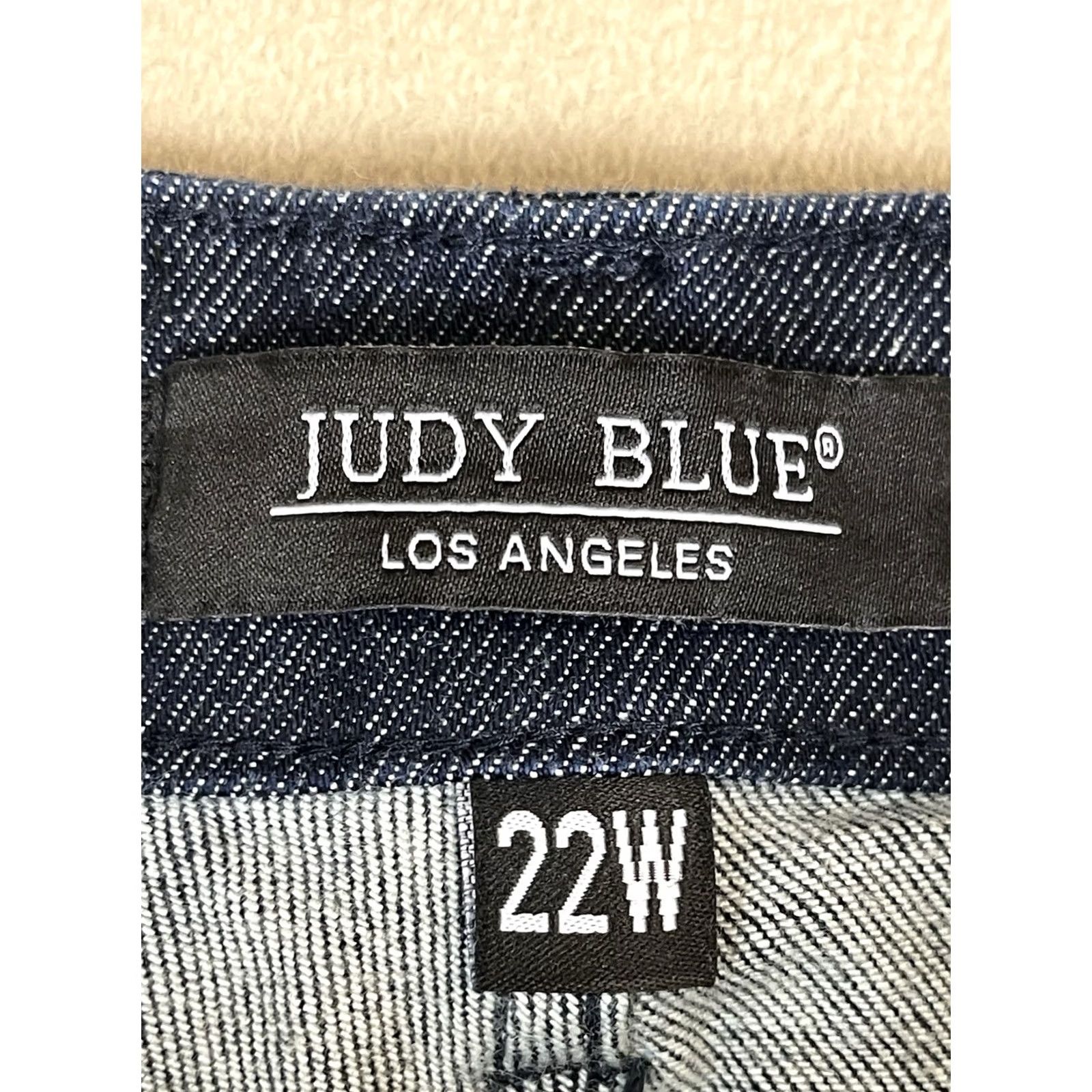 Vintage Judy Blue Jeans Womens 22W Blue High Rise Tummy Control Stretch Denim Straight City Jeans Womens Plus Size 22W Blue High Rise Stretch Denim Size 40" / US 18 - 4 Thumbnail
