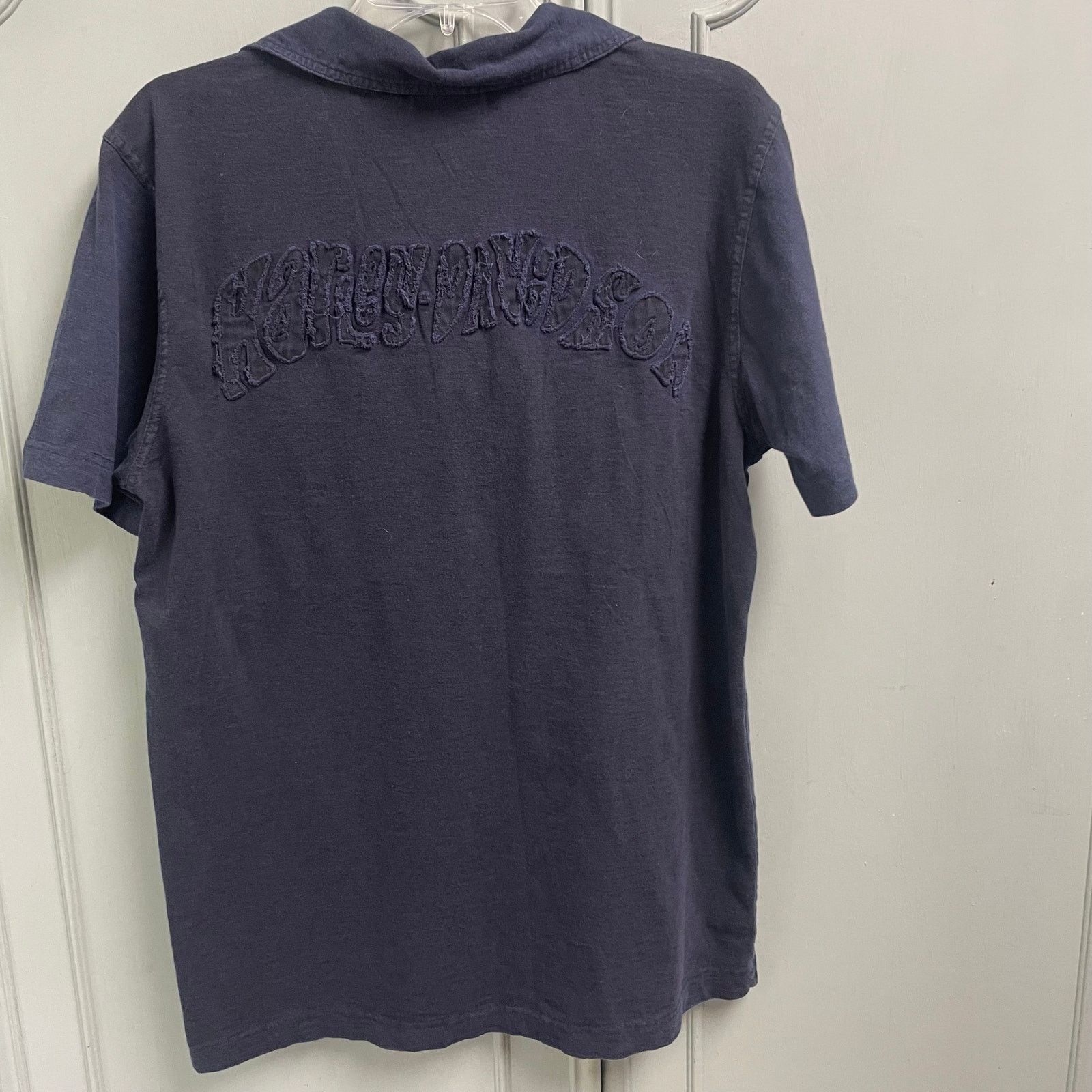 Harley Davidson Harley Davidson Navy Polo Shirt Size Large Motorcycle Biker Size US L / EU 52-54 / 3 - 2 Thumbnail