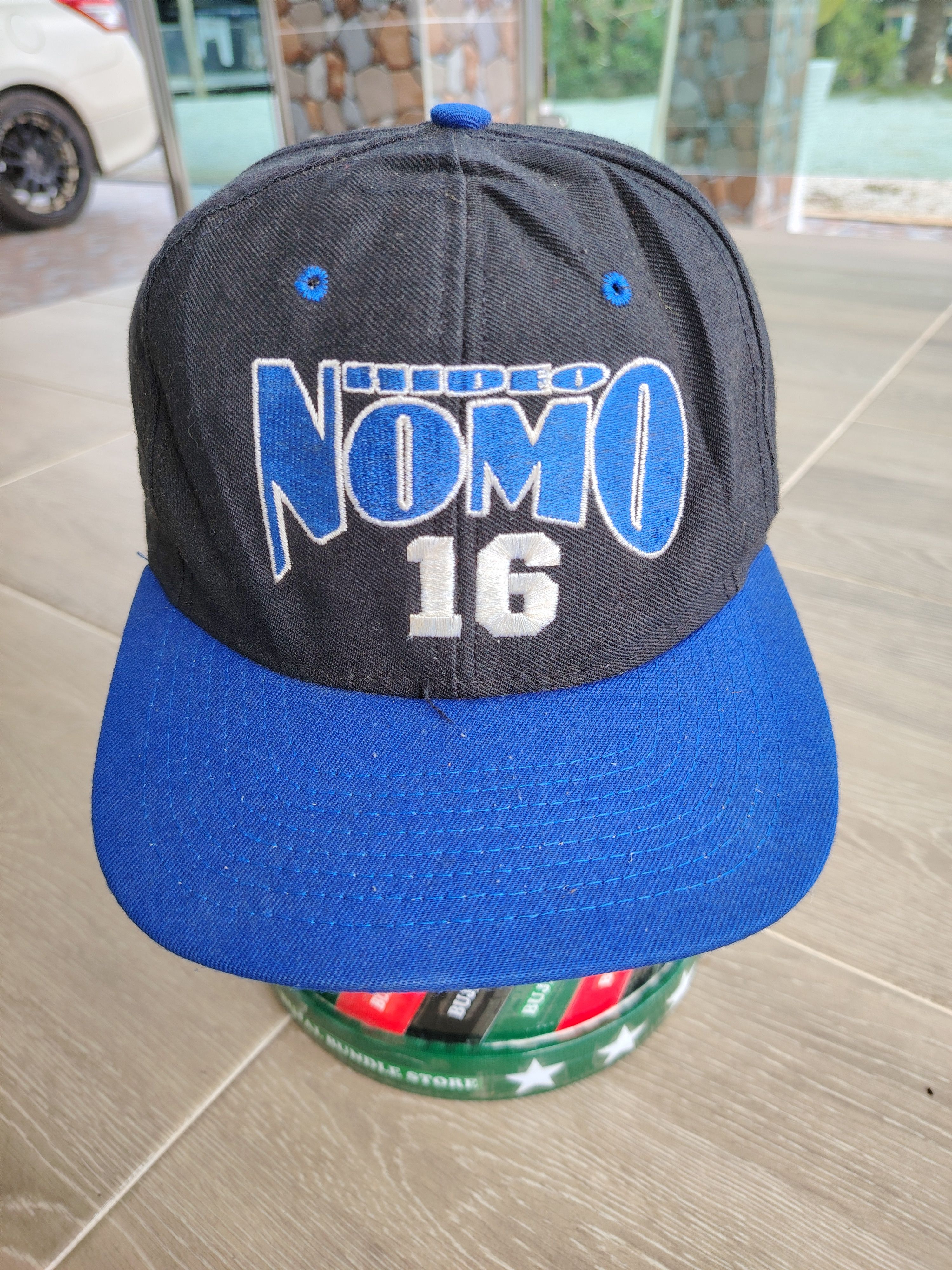 MLB × Nutmeg Rare Vtg 90s HIDEO NOMO 16 LA DODGERS Hat NUTMEG USA WOOL Size ONE SIZE - 1 Thumbnail