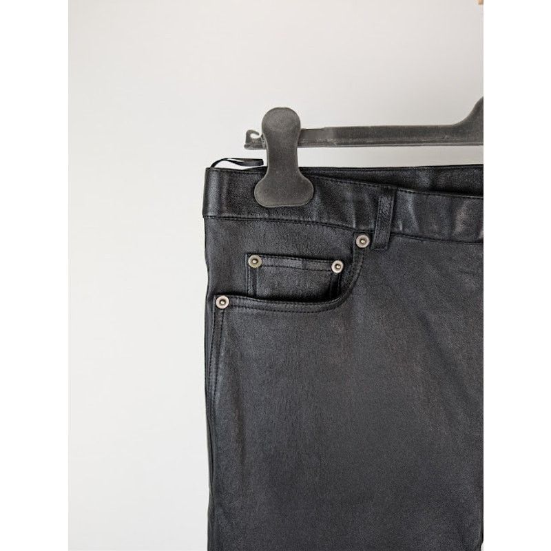 Saint Laurent Paris o1rshd1 Agora Stretch Skinny 5-Pocket Leather Pants in Black Size US 38 / EU 54 - 6 Thumbnail