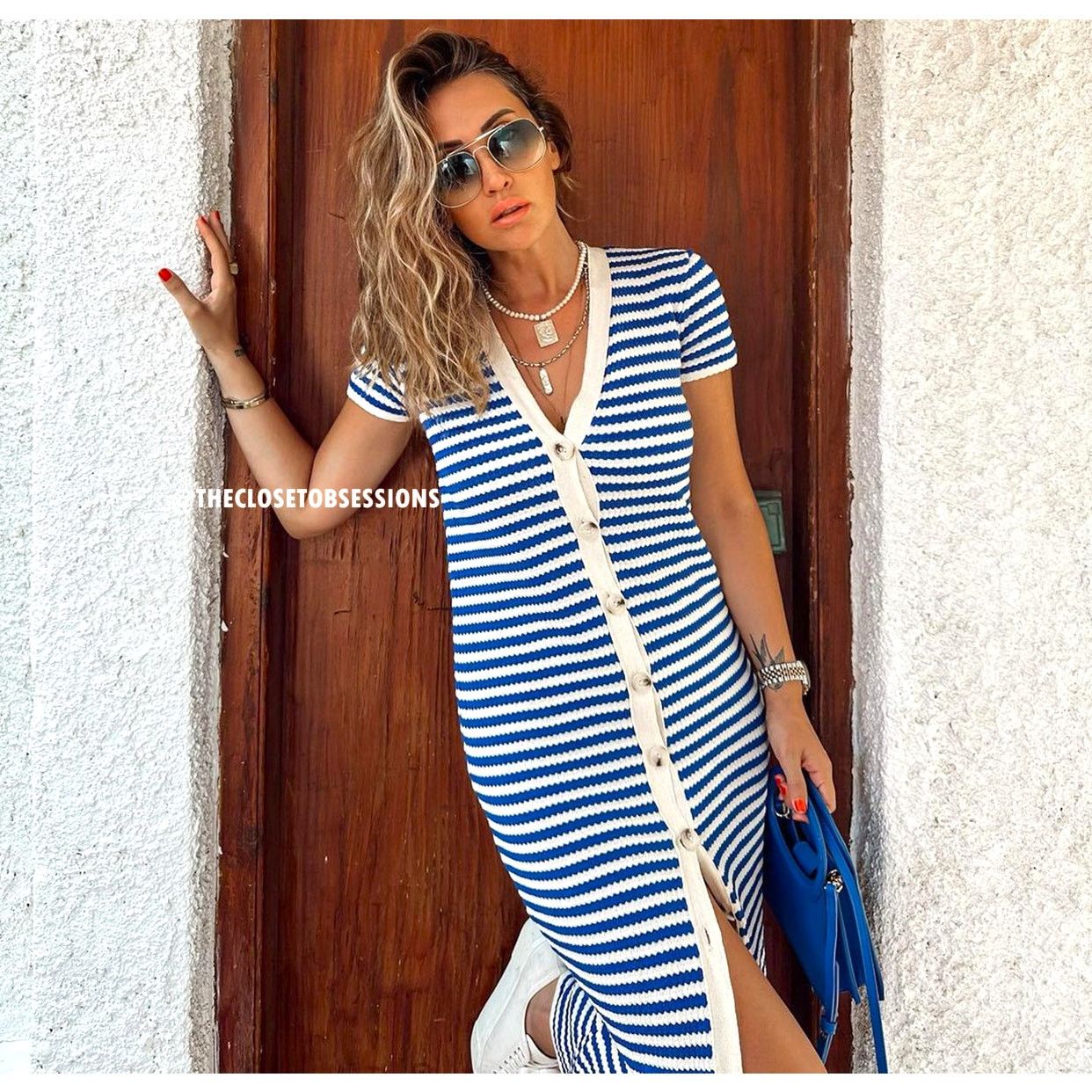 Mango BLOGGER FAVE!!! MANGO Knit Midi Dress NWT Size L / US 10 / IT 46 - 1 Thumbnail