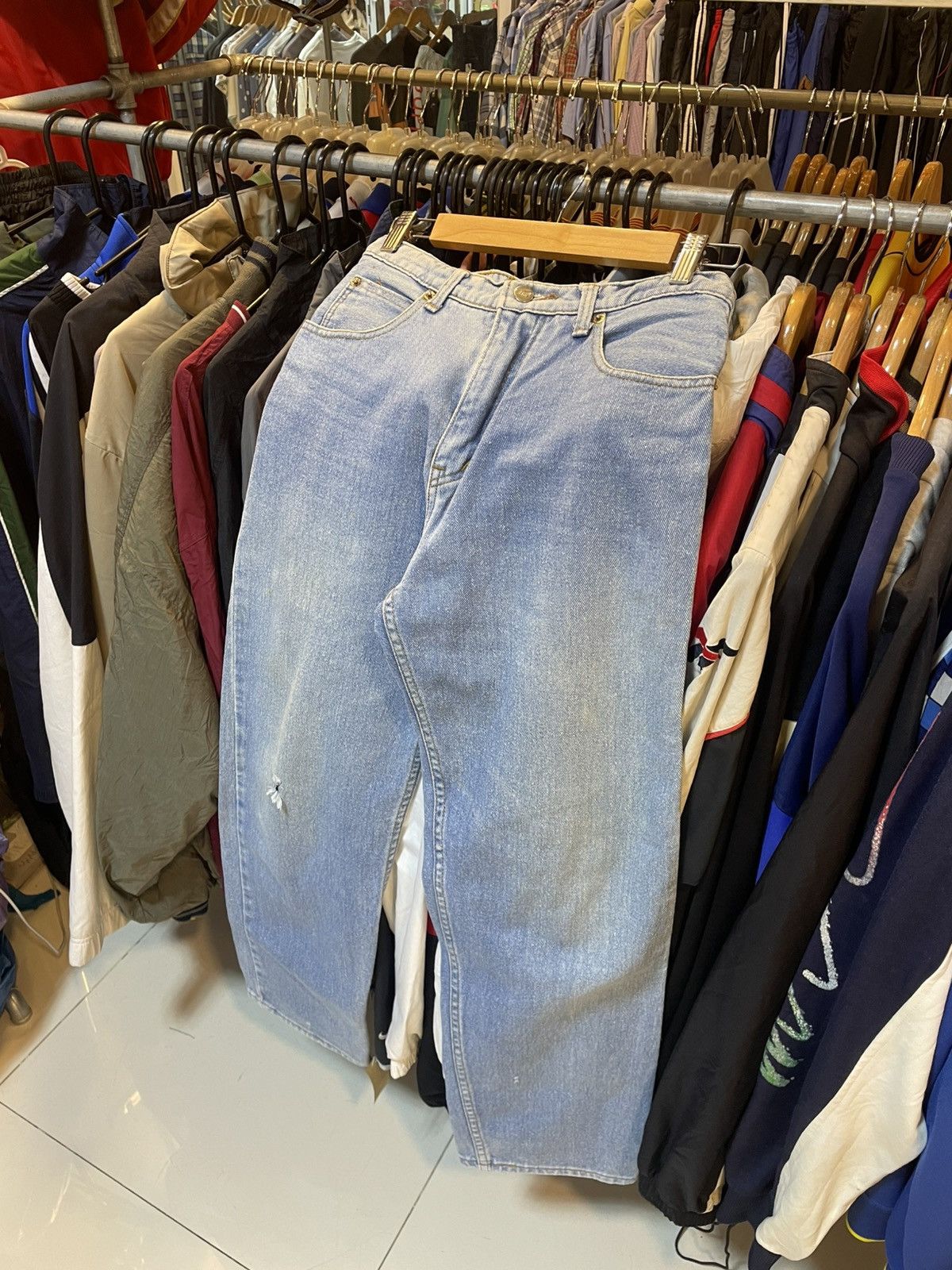 Nike Vintage Nike Denim Pants Size US 30 / EU 46 - 2 Thumbnail