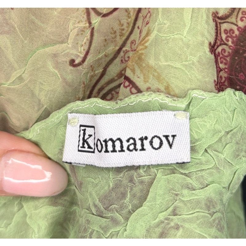 Other KOMAROV Women’s Crinkle Texture Chiffon Slip Dress | Small Size S / US 4 / IT 40 - 6 Thumbnail